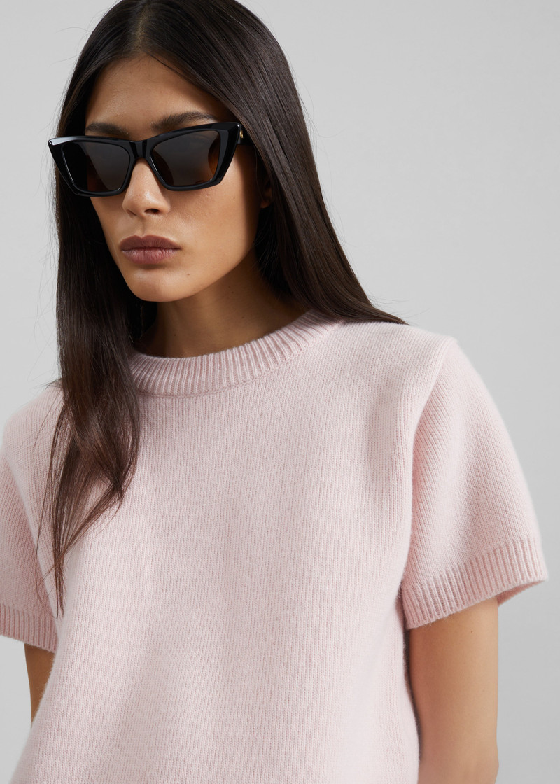 Sona Wool Knit Top - Pink 3