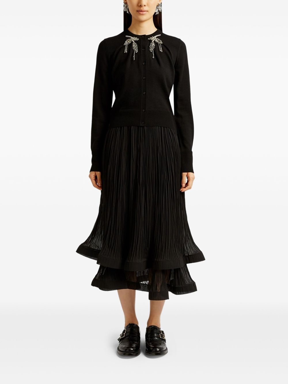 pleated midi skirt - 3