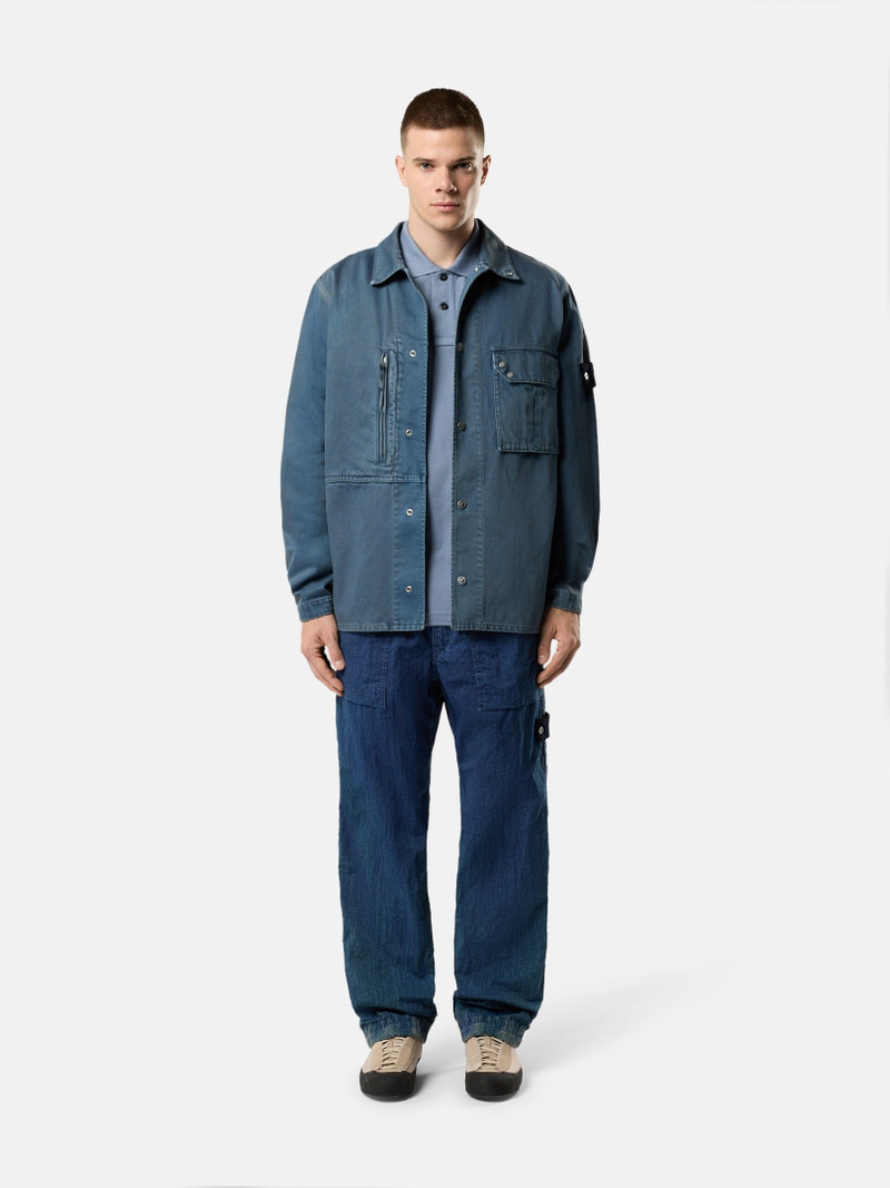 Stone Island 3100001 HOLLOW FIBRE NYLON INDIGO-TC + MARMO CORROSION outlook