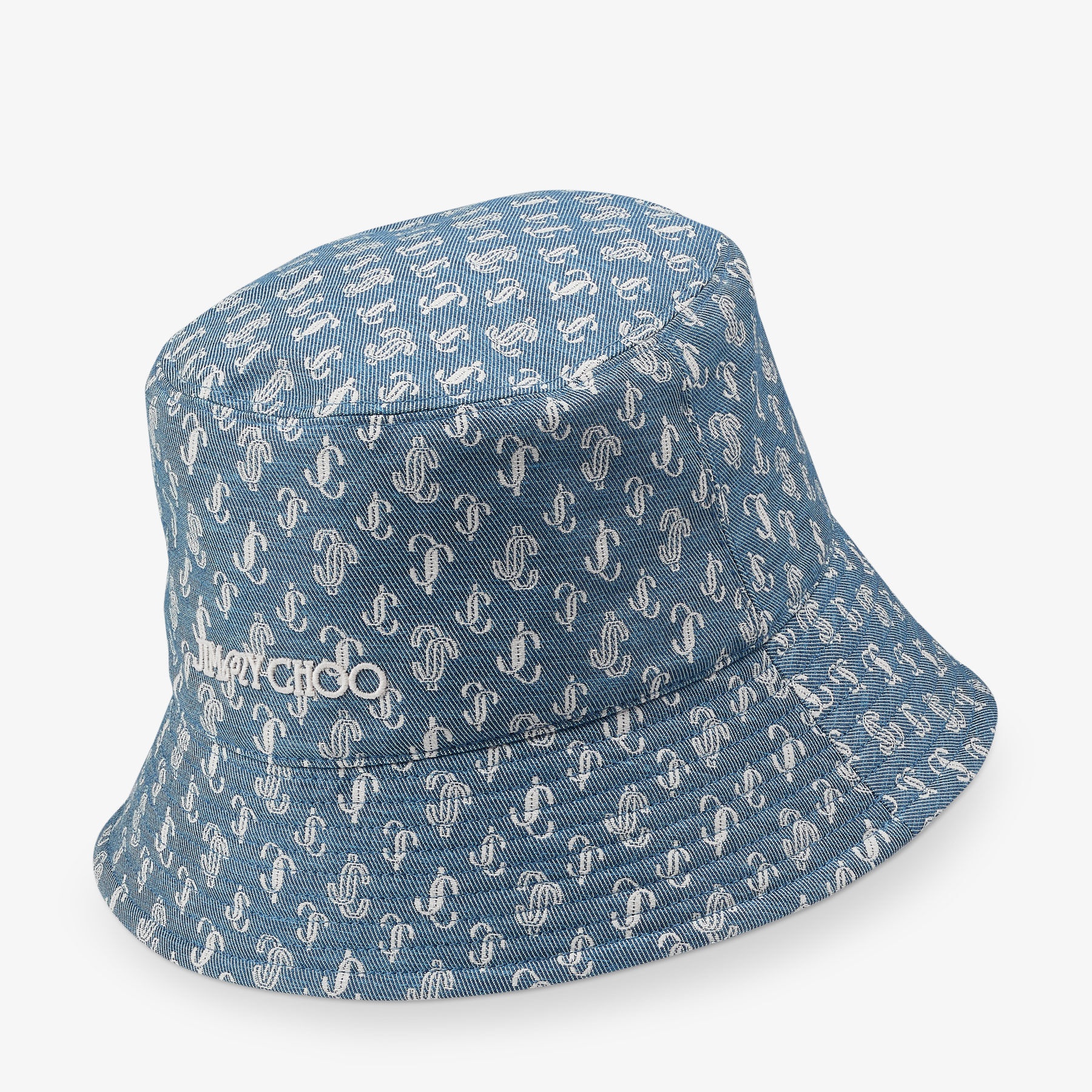 Jimmy Choo / Malbon Bucket Hat
Denim Monogram Bucket Hat - 5