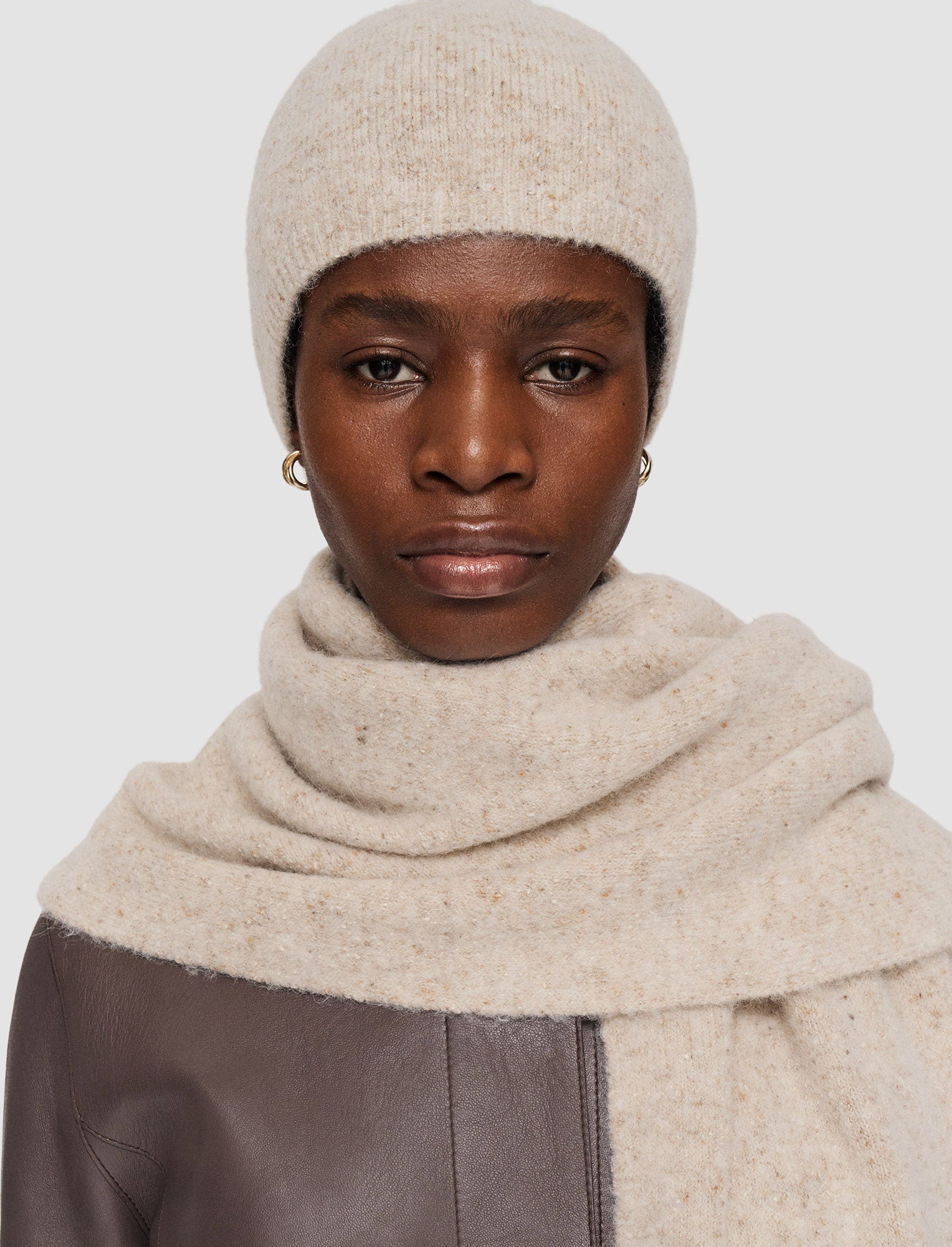 Alpaca Tweed Knit Hat - 3