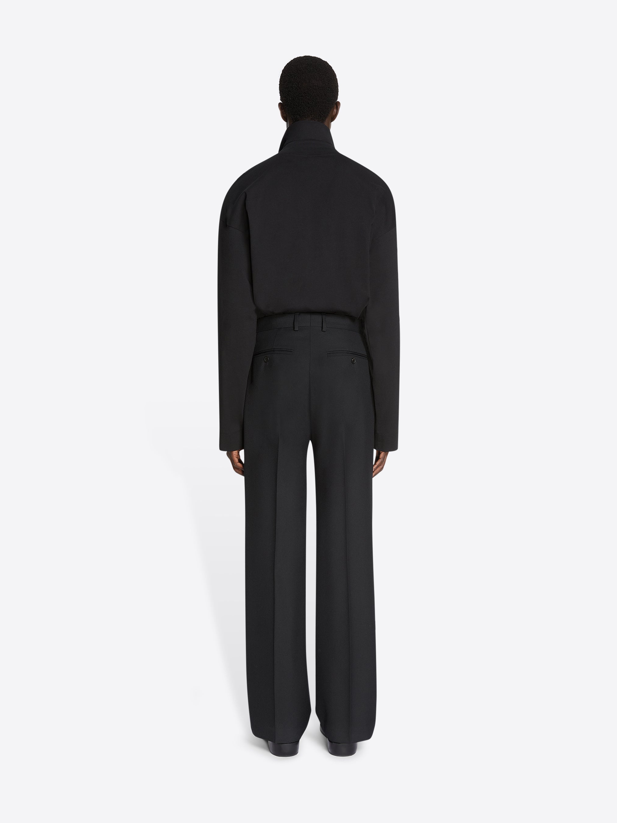 STRAIGHT WOOL PANTS - 4