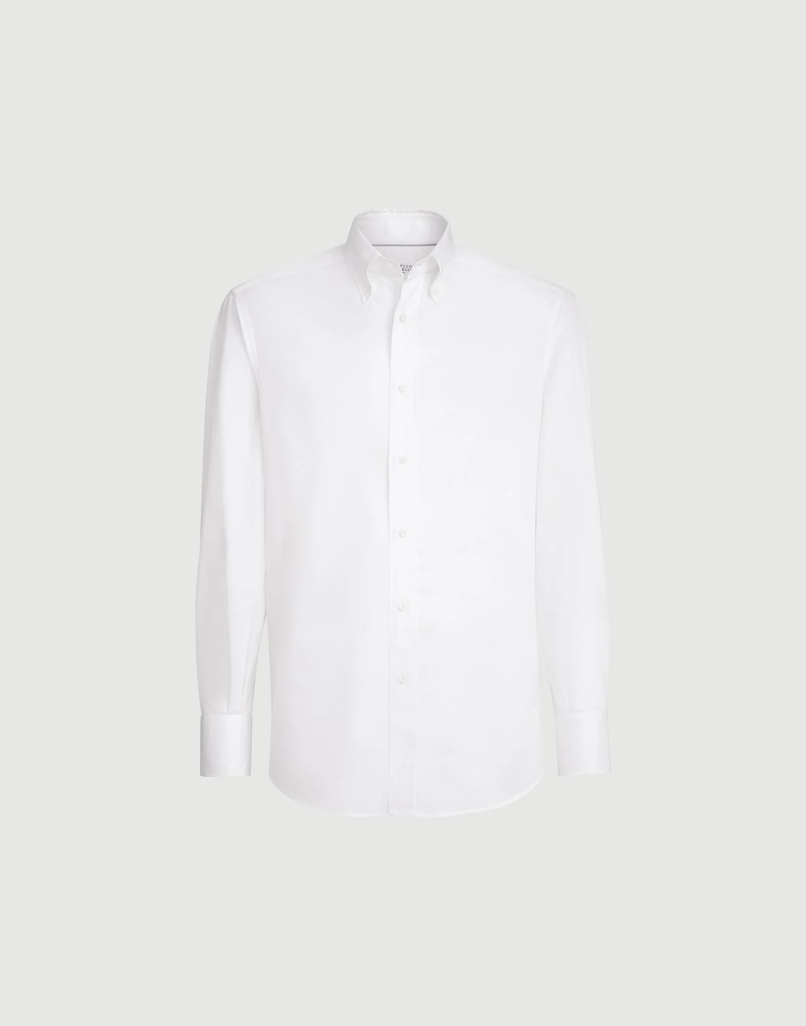 Twill shirt with button-down collar - 1