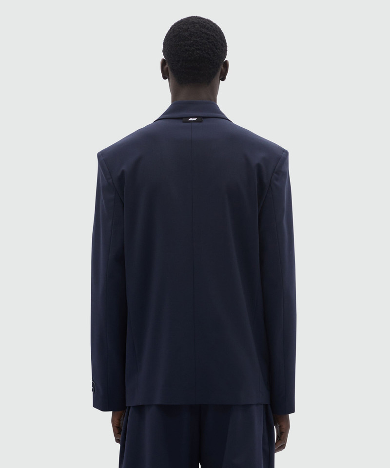 파란 신선한 모직 MSGM Tailoring에 있는 Tailored blazer 3