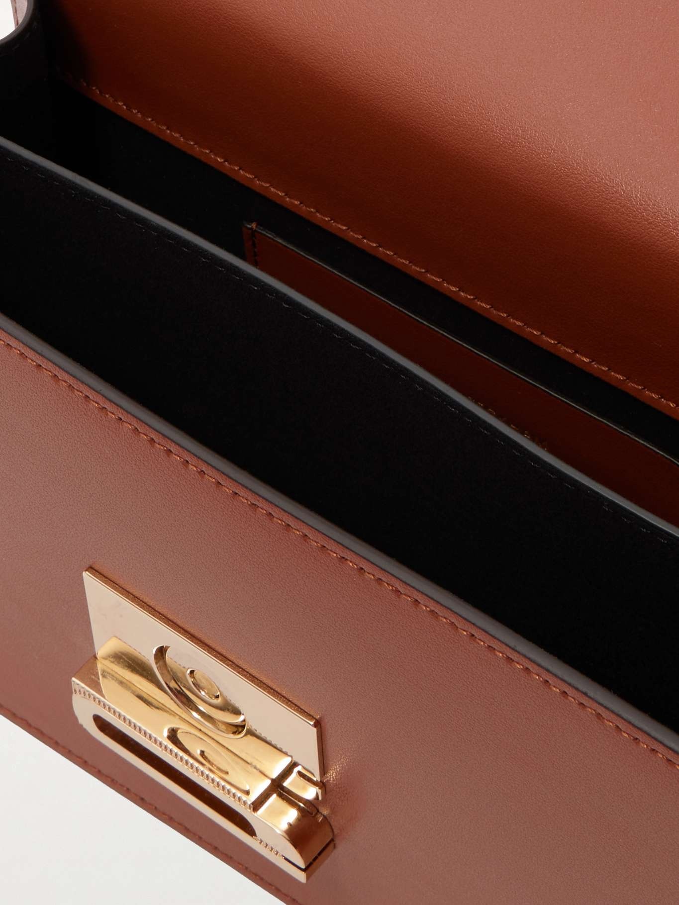 Dorian mini leather shoulder bag Tan - 5