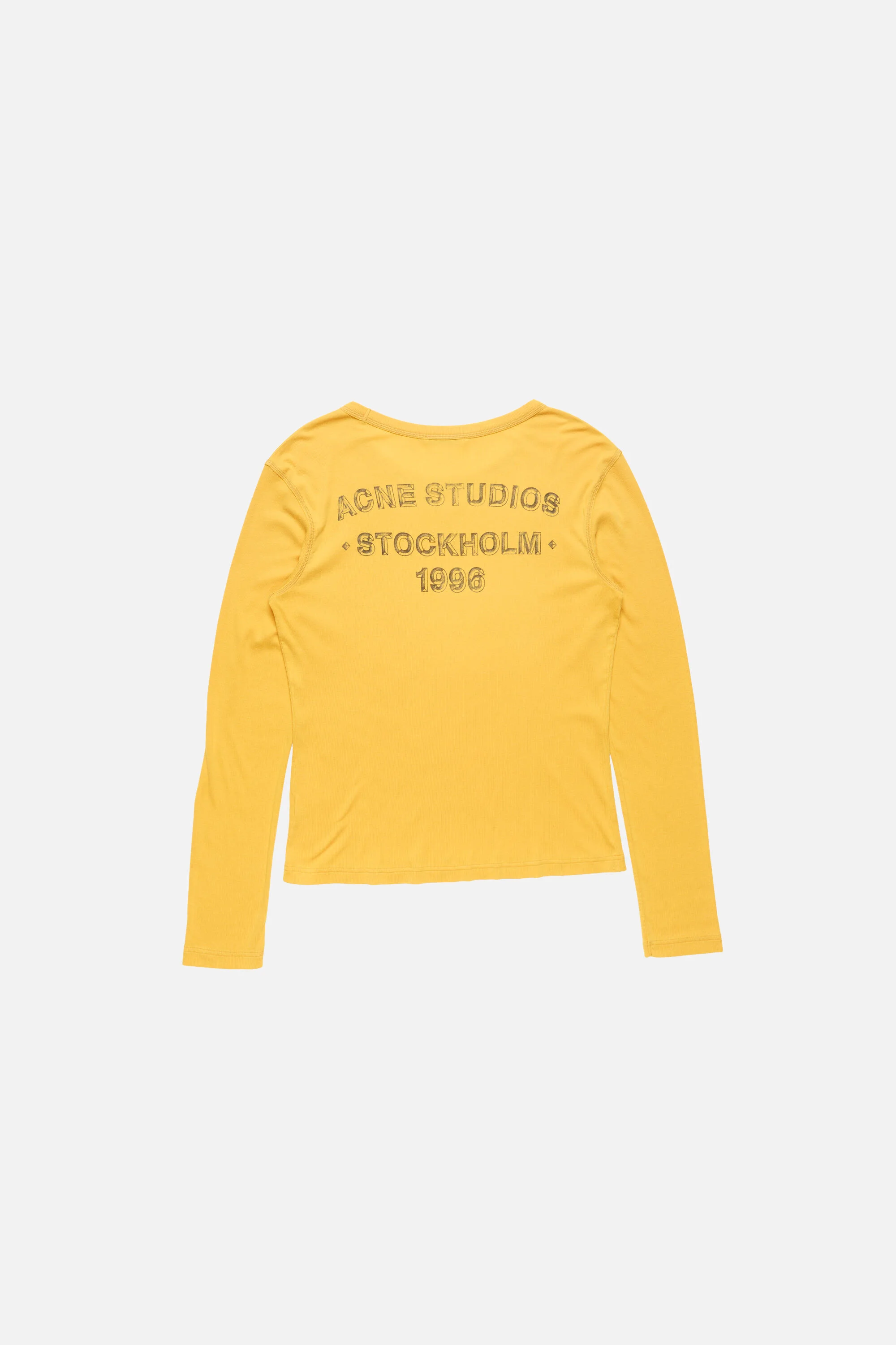 Sprayed logo t-shirt - Mustard yellow - 1
