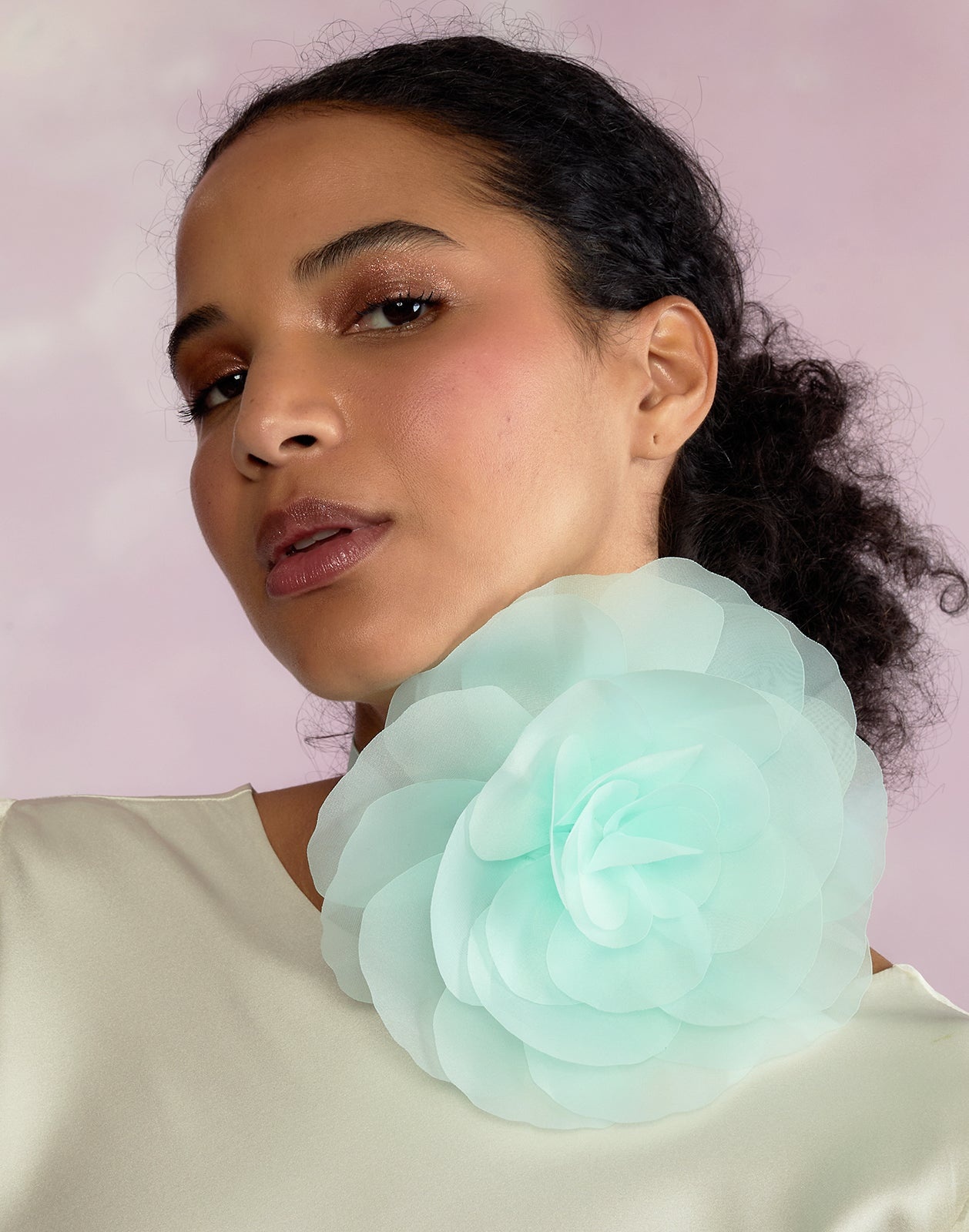 Organza Flower Ties - 1