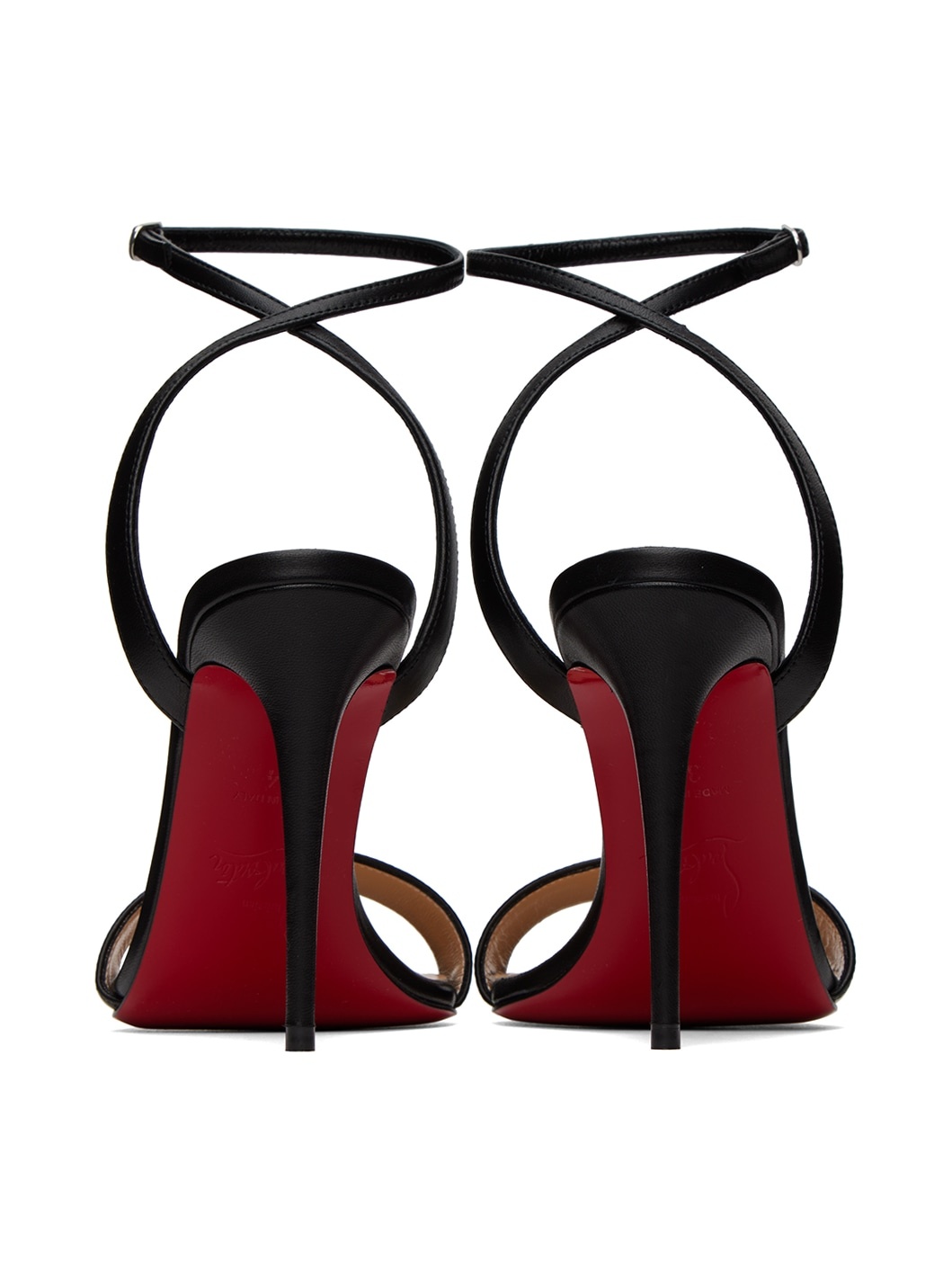 Christian Louboutin Black Loubigirl 100 Heeled Sandals ssense