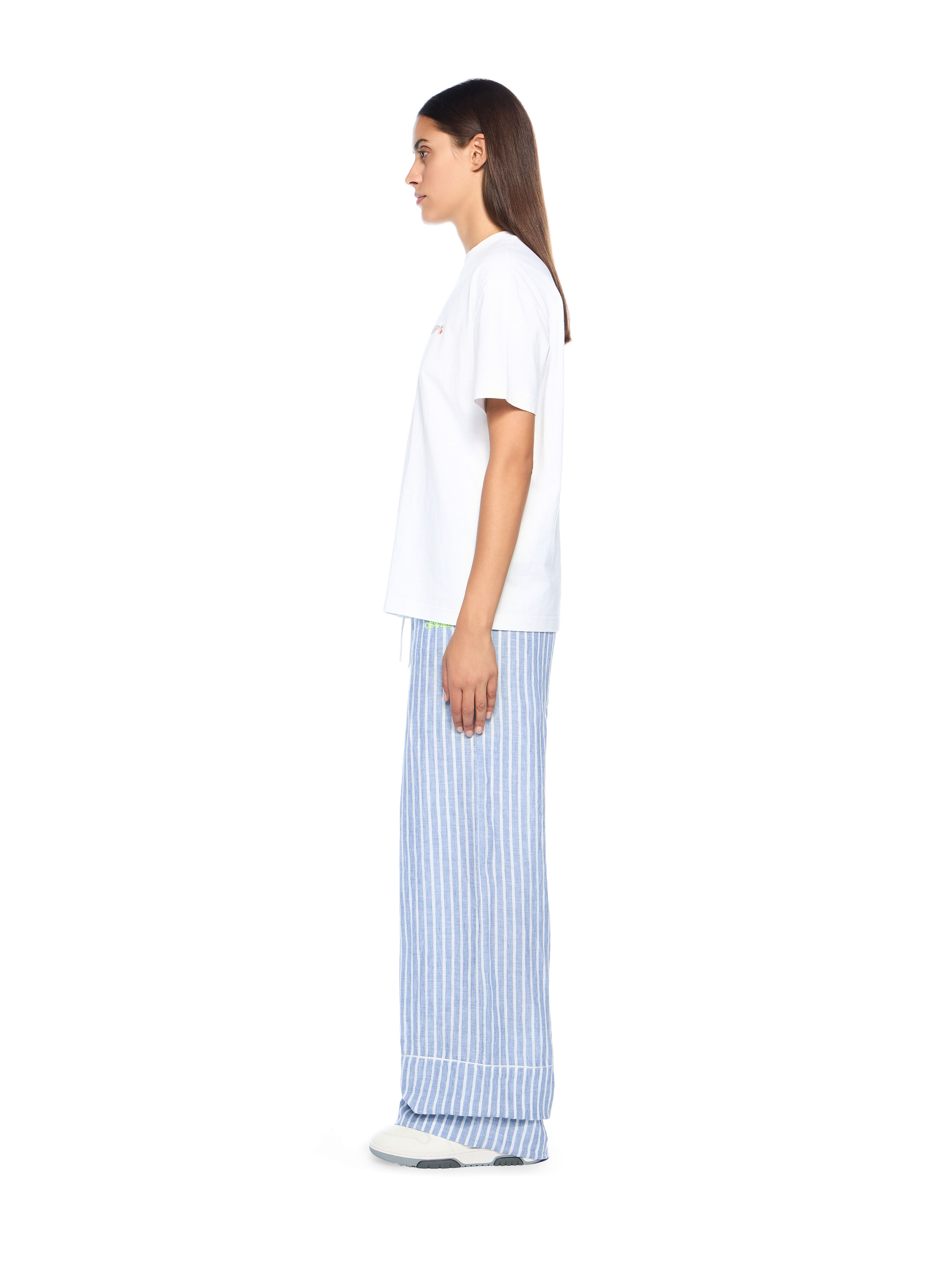 Striped Wide-Leg Pants - 3