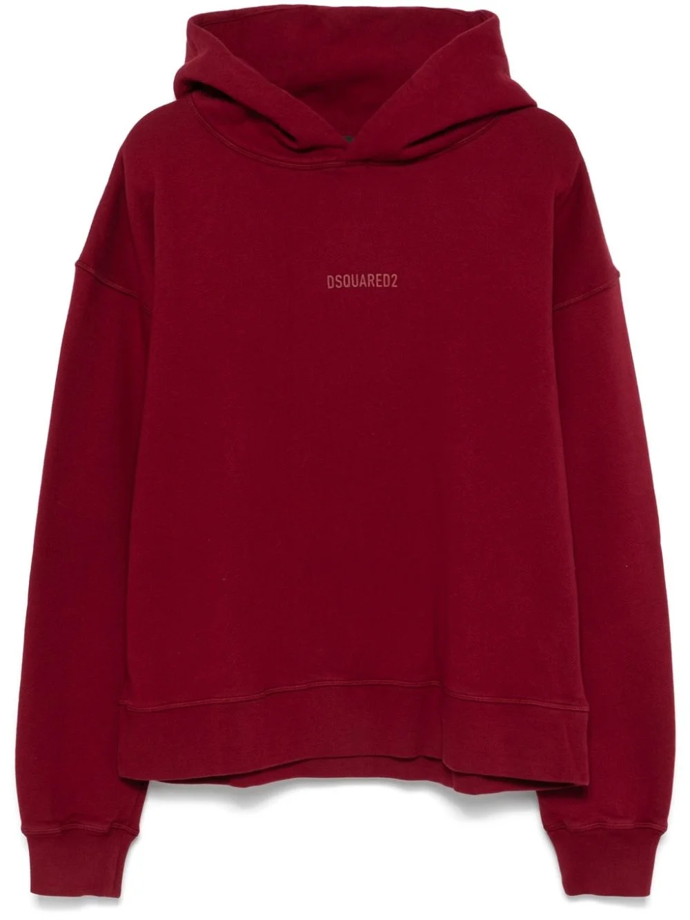 logo-raised hoodie - 1