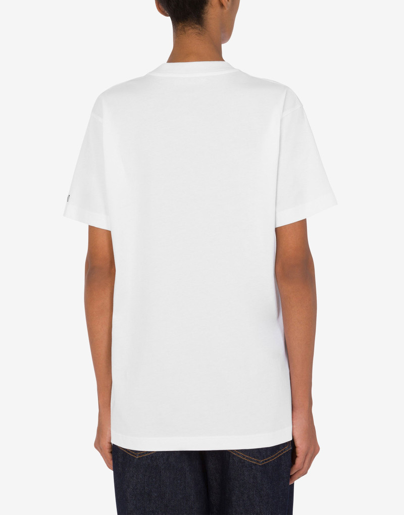 Moschino ORGANIC JERSEY T-SHIRT 'NICE!' outlook