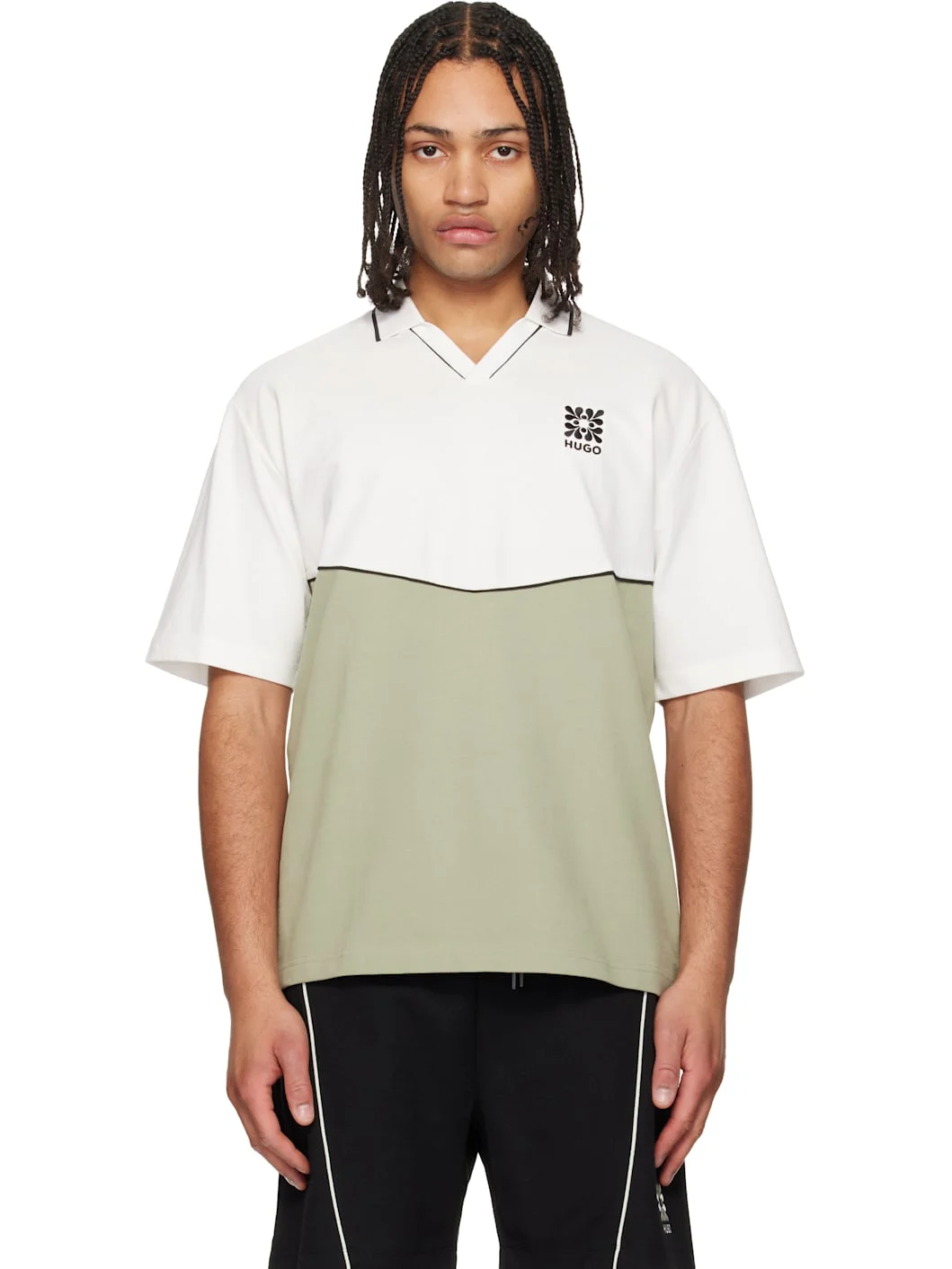 White & Green Polo - 1