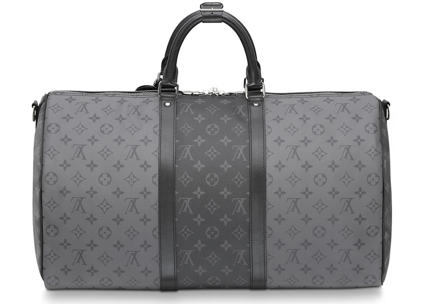 Louis Vuitton Keepall Bandouliere Monogram Eclipse Reverse 50 Gray - 2