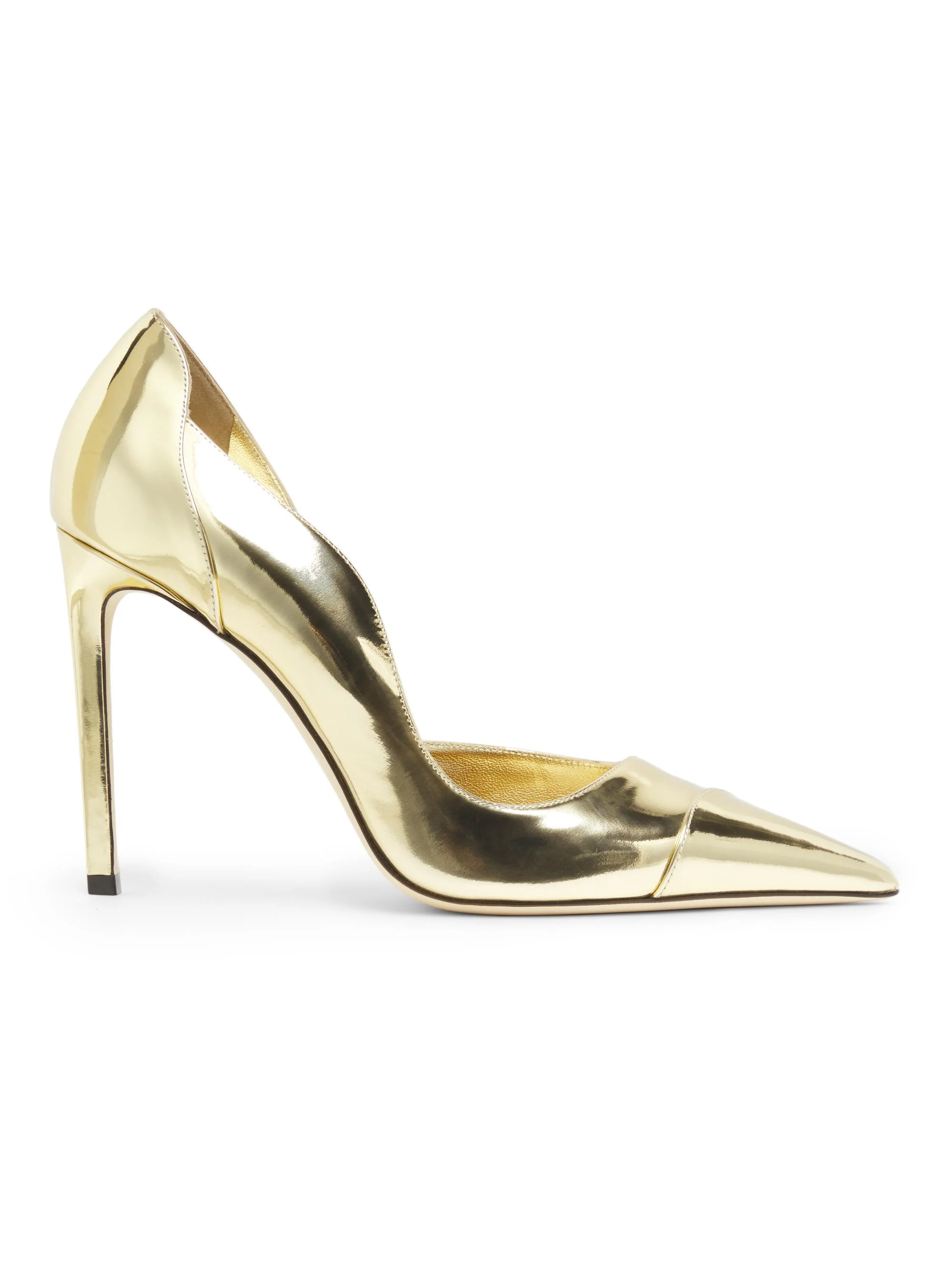 Women's Brigitte 100MM Metallic Leather Pumps - Gold - 1