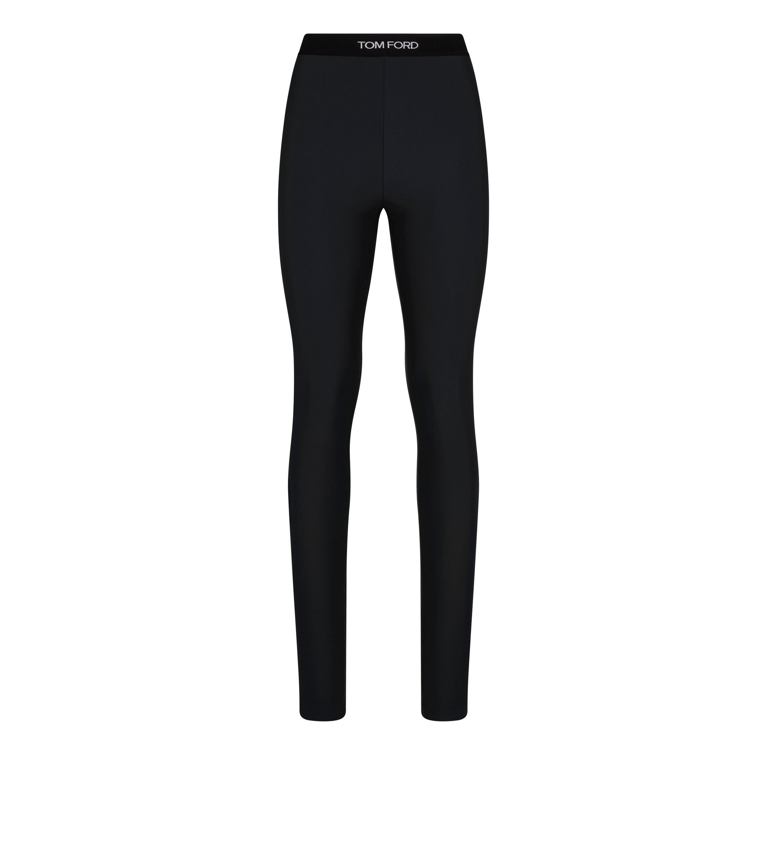 STRETCH LYCRA LOGOED LEGGINGS - 1