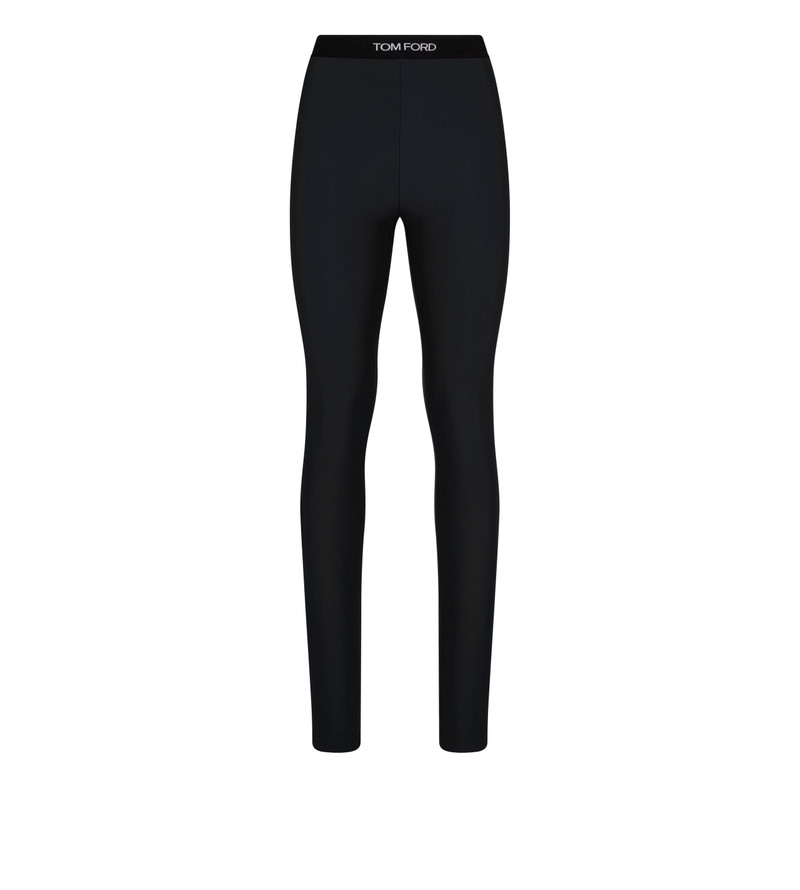 STRETCH LYCRA LOGOED LEGGINGS 1