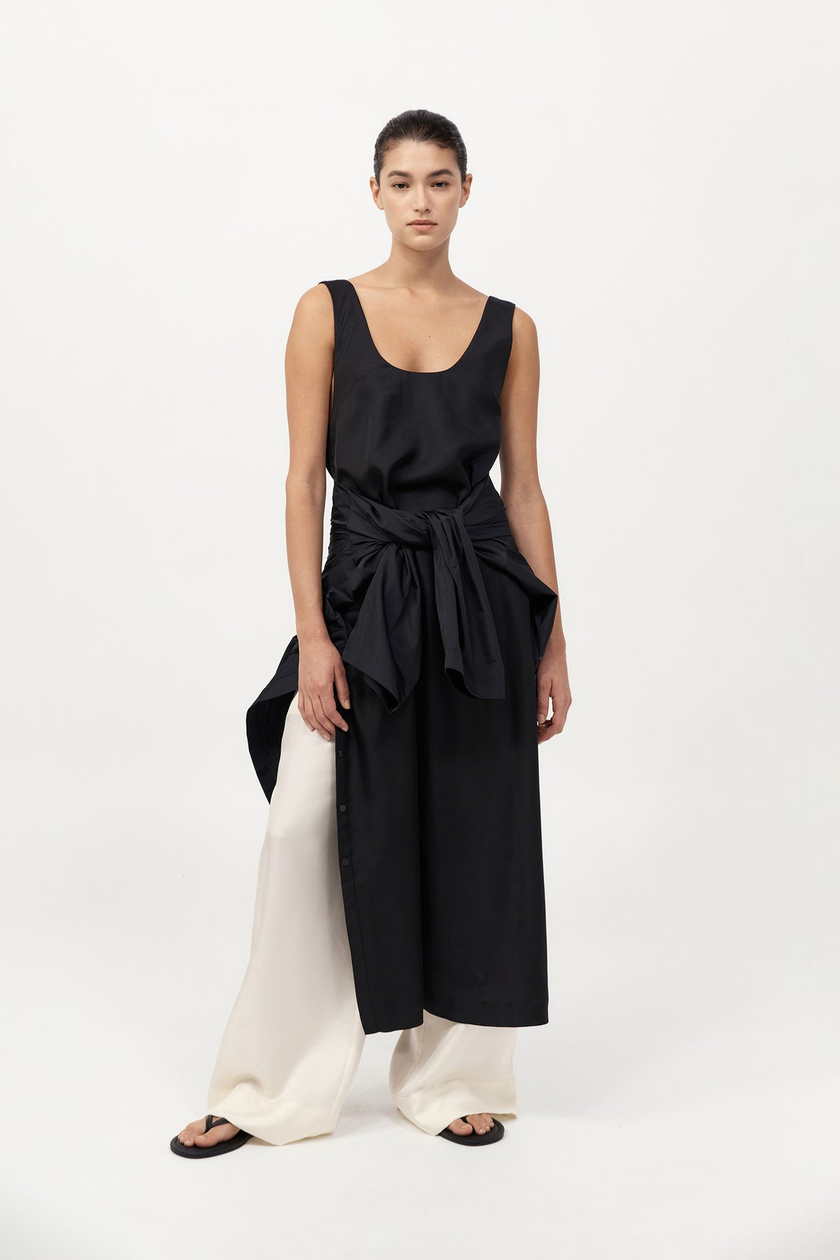 Jordan Button Up Dress - Black - 3
