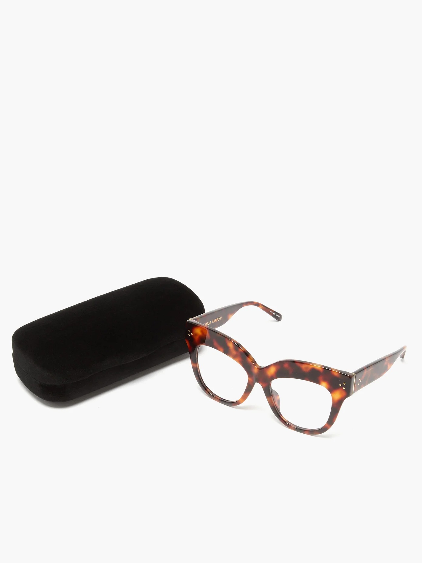 Keaton exaggerated-brow acetate glasses - 5