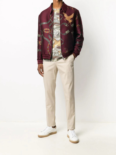 Etro ribbon jacquard bomber jacket outlook