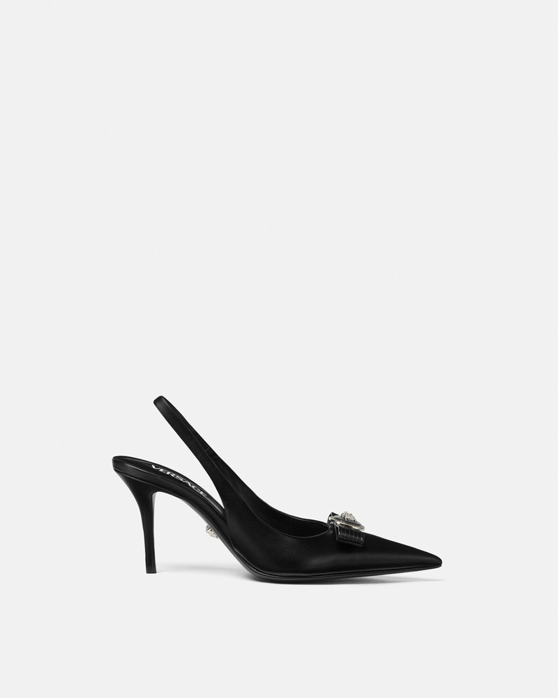 Gianni Ribbon Leather Slingbacks 85 mm 1