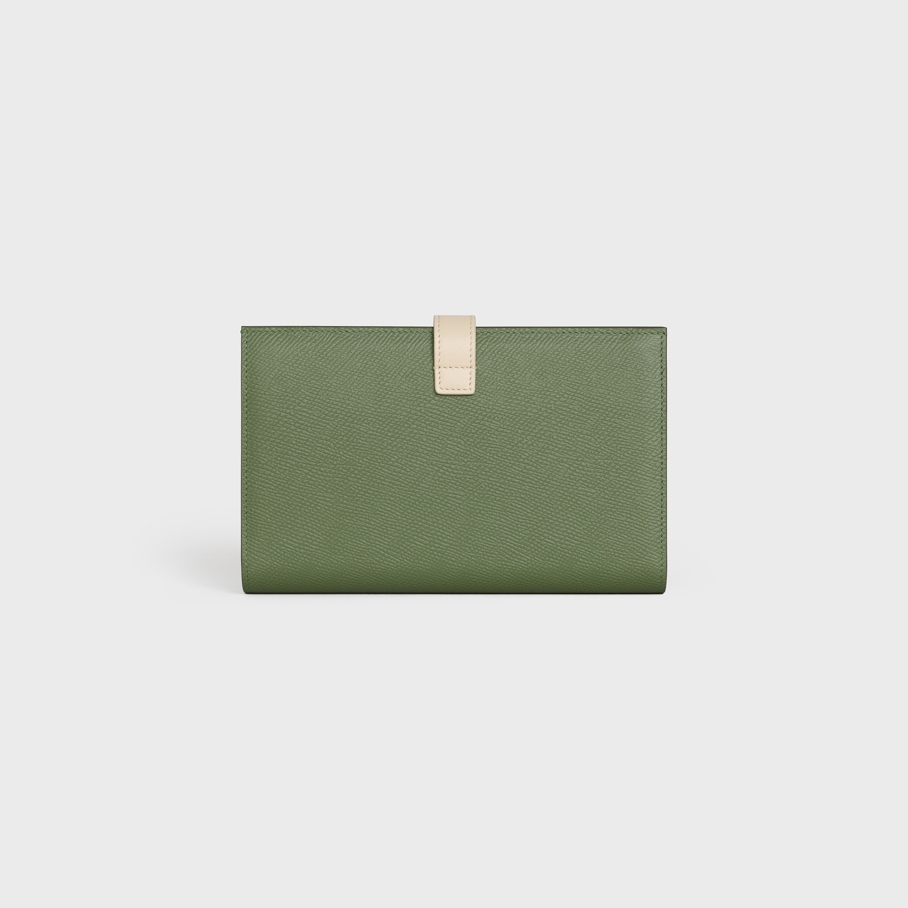 LARGE STRAP WALLET IN BICOLOUR GRAINED CALFSKIN - 3