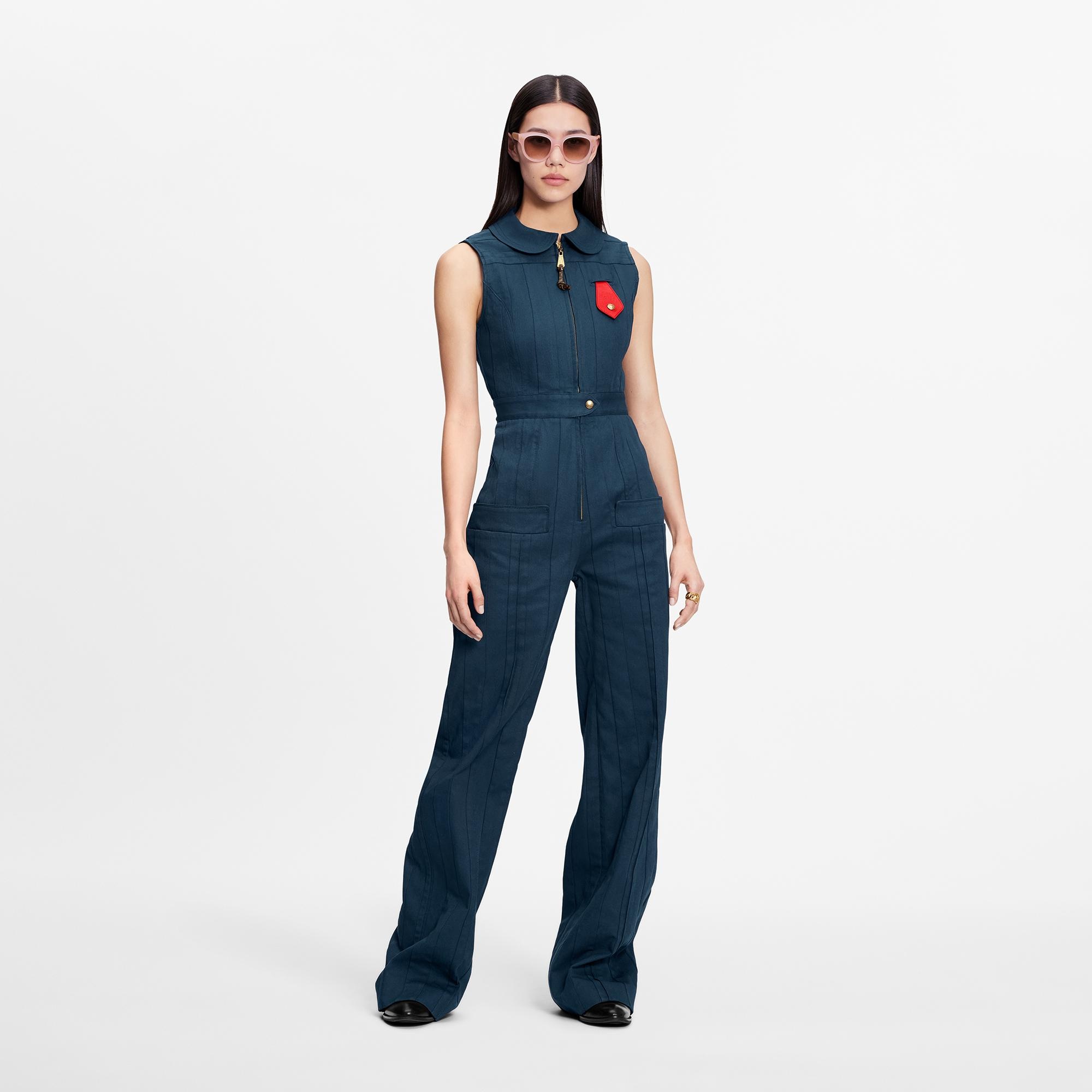 Peter Pan Collar Jumpsuit - 2