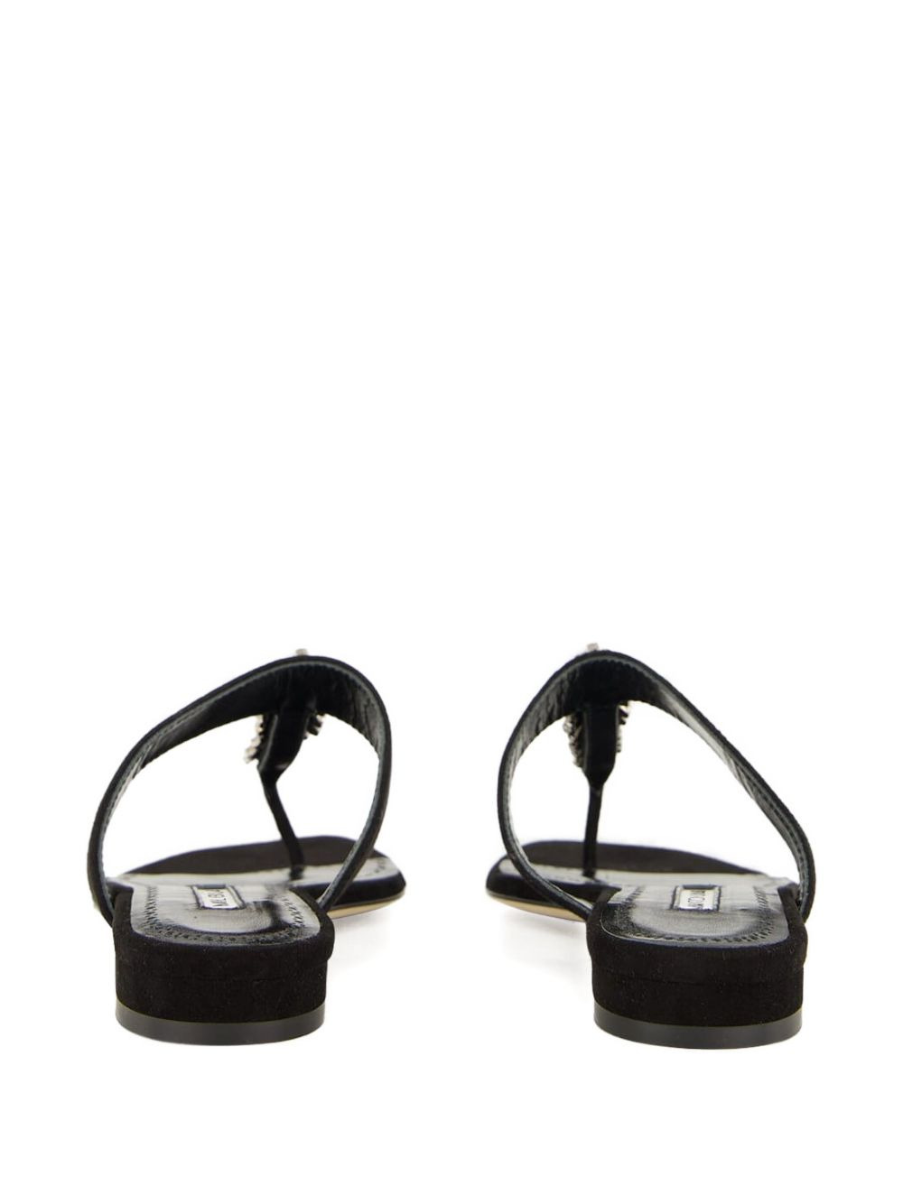 crystal-embellished flat sandals - 3