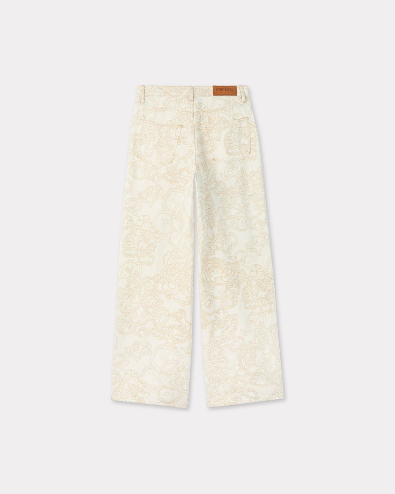 KENZO 'KENZO by Verdy' embroidered buggy jeans in japanese denim outlook