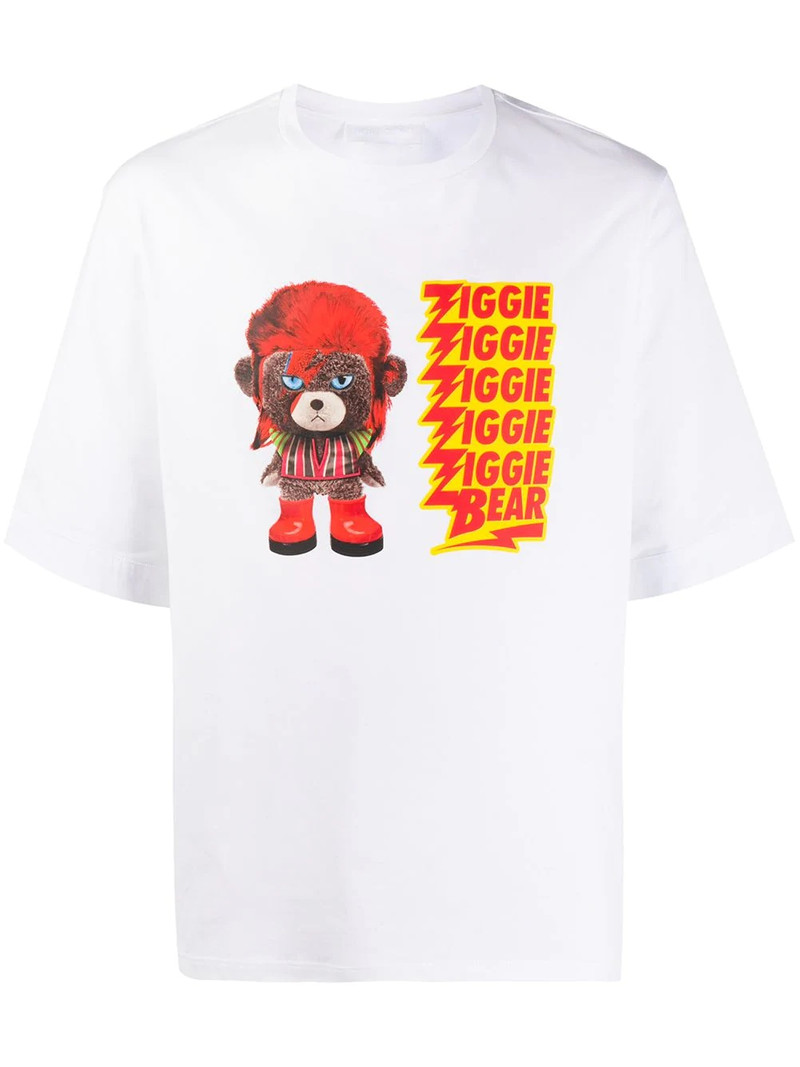 Ziggie bear print cotton T-shirt 1