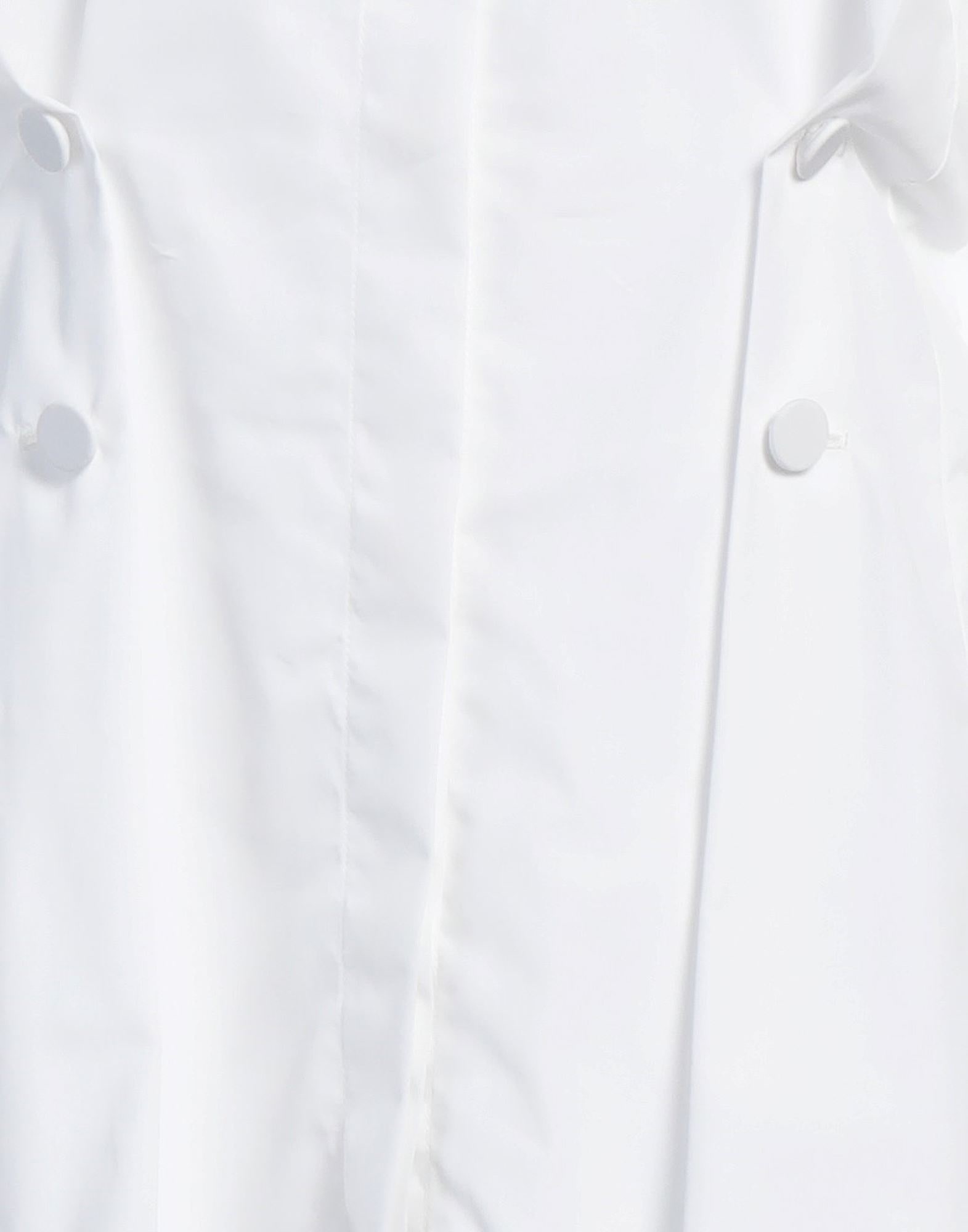 White Women's Solid Color Shirts & Blouses - 4
