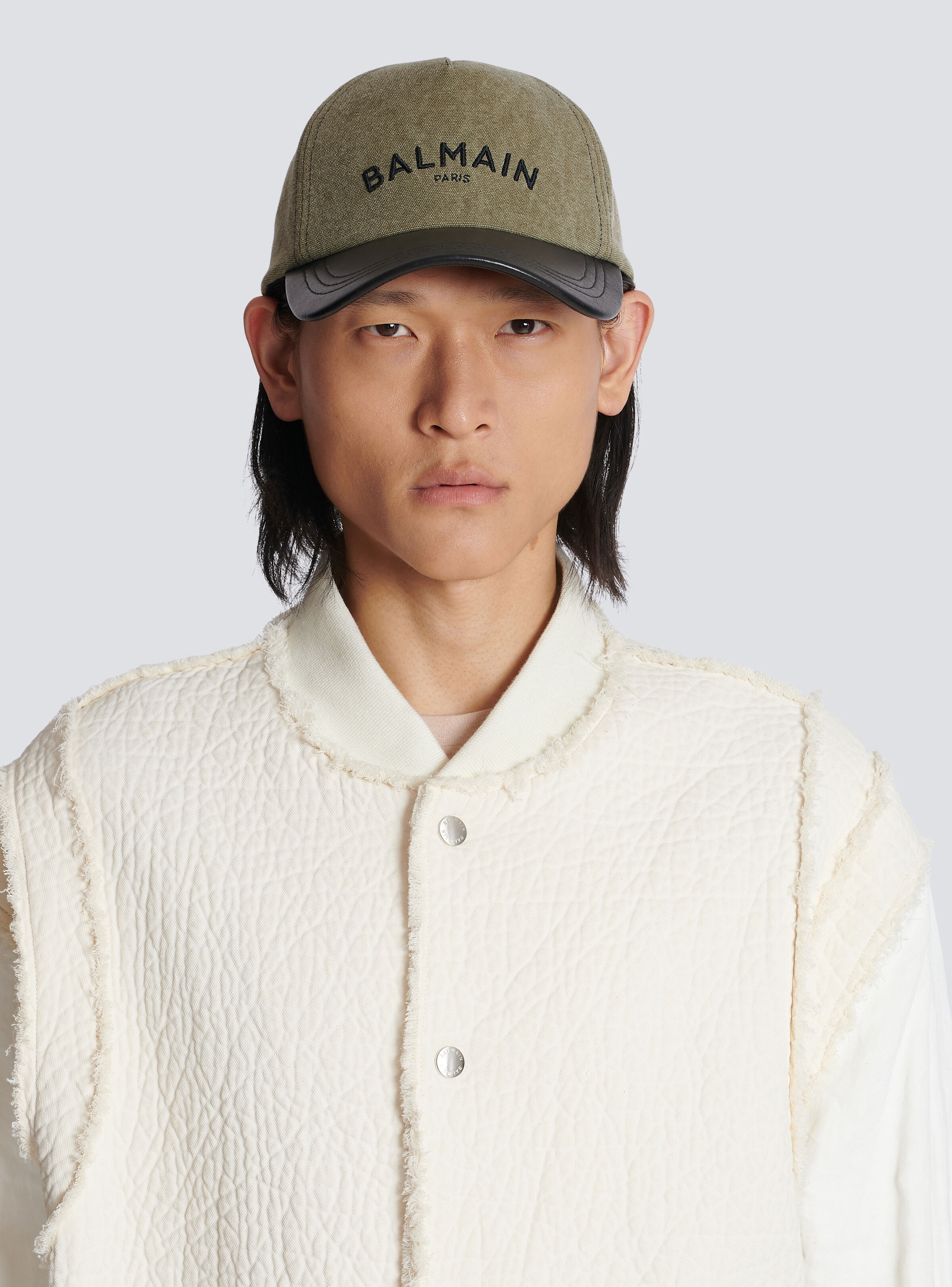 Cotton cap with Balmain logo - 2