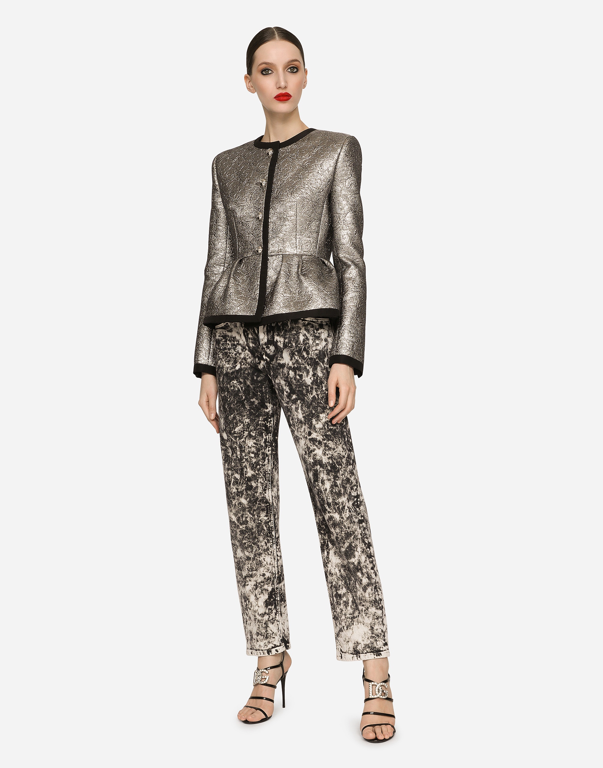 Marbled boyfriend jeans - 2