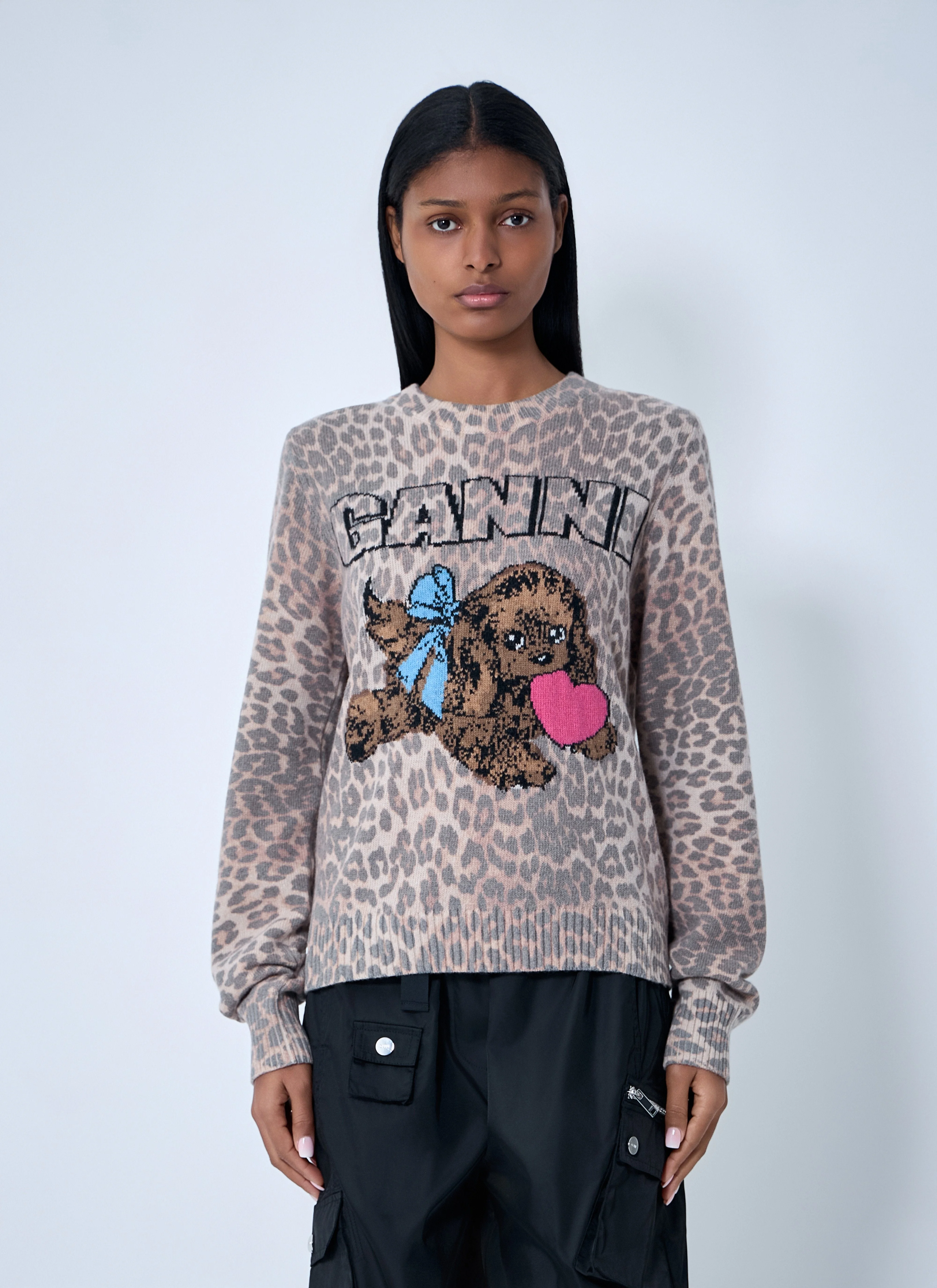 Ganni Women Wool-Blend Sweater - 1