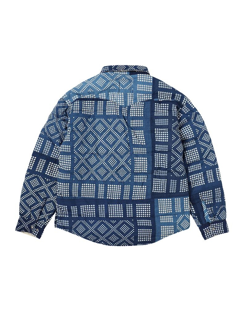 KERCHIEF DOWN JKT (N.D.) INDIGO PATTER - 2