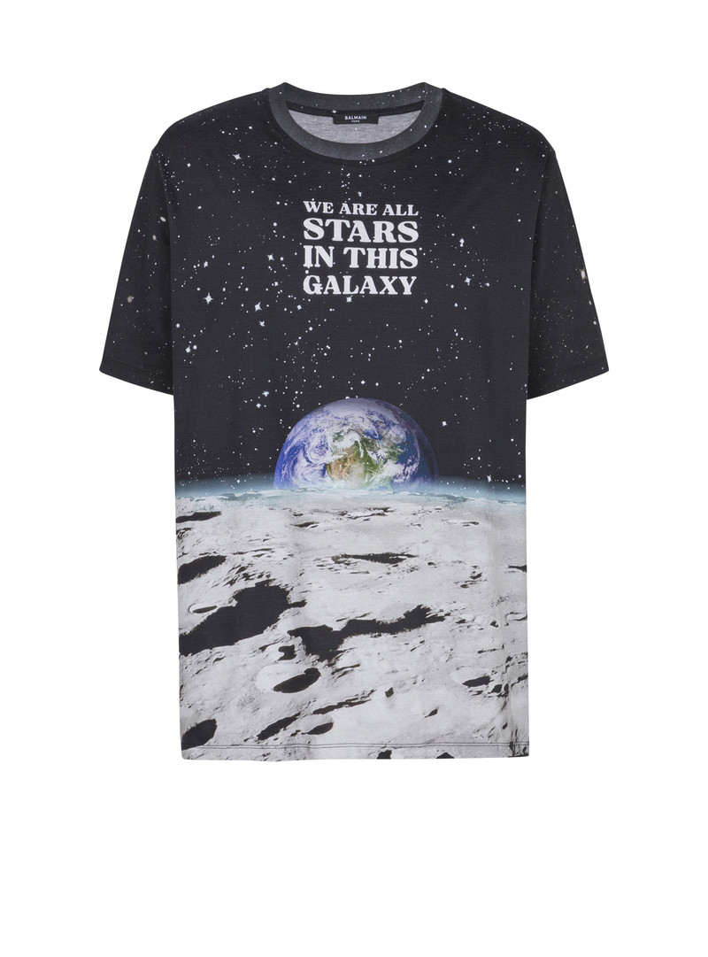 Earth & Stars print T-shirt - 1
