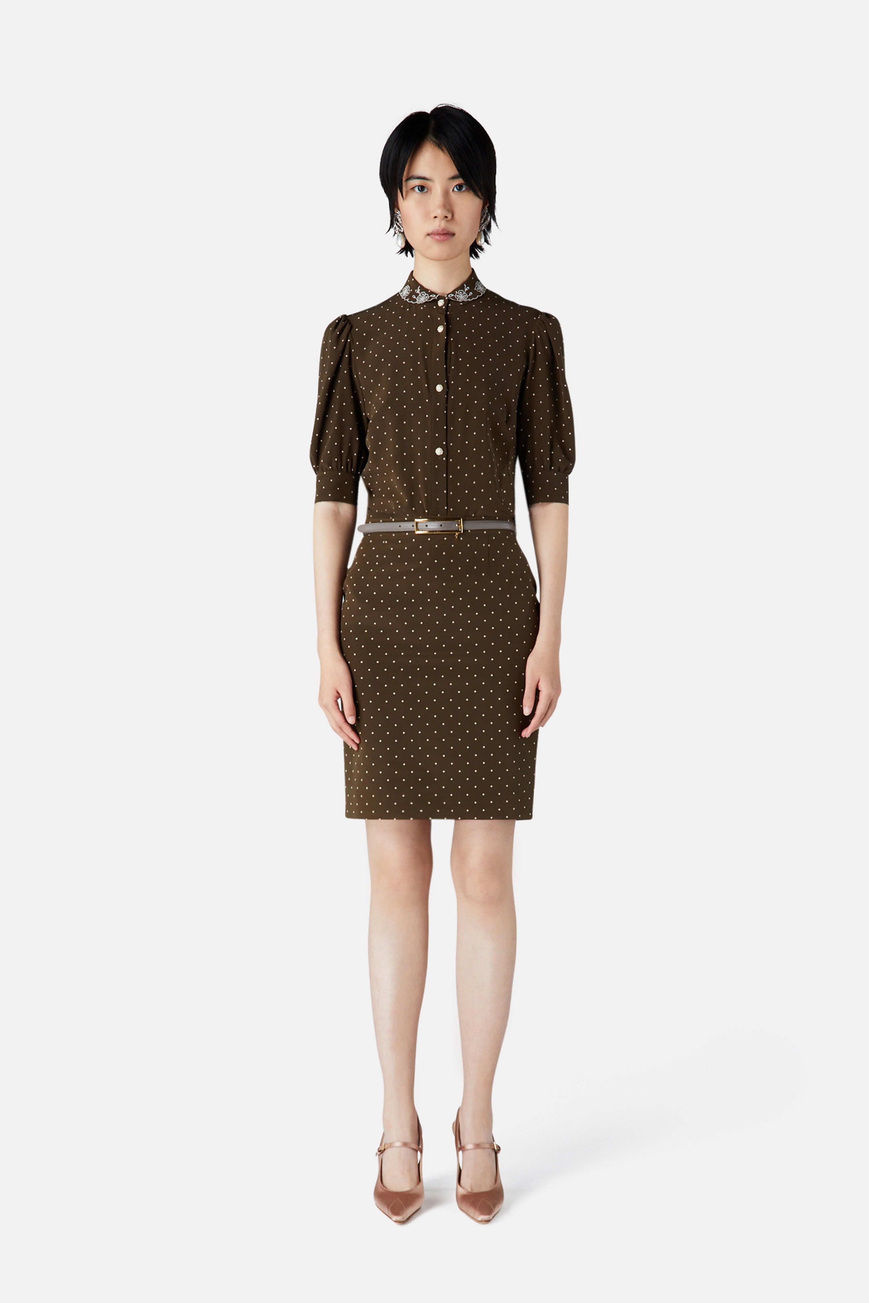 POLKA DOT BLOUSE WITH COLLAR - 3