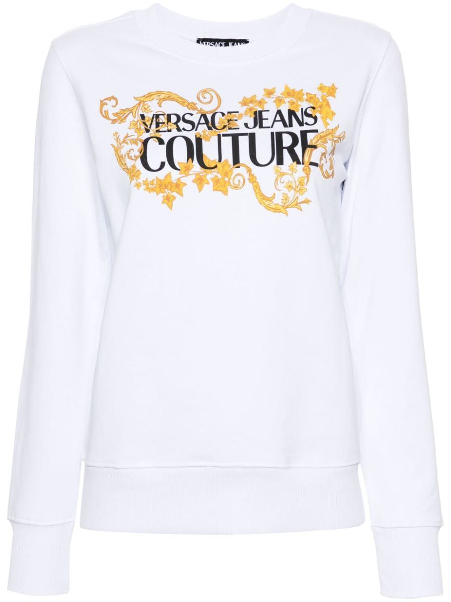 Versace Jeans Couture VERSACE JEANS COUTURE COTTON SWEATSHIRT WITH PRINTED LOGO - 1