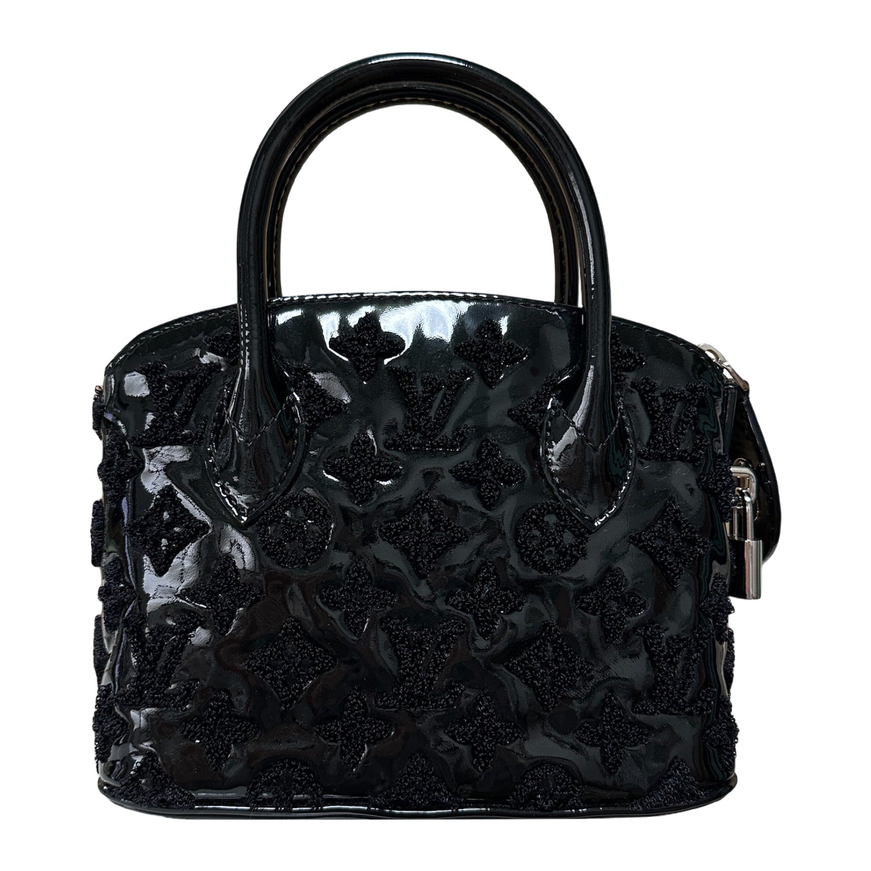 LOUIS VUITTON Fall Winter 2011 Limited Eddition Monogram Lockit BB Bouclette Hand Bag - 2