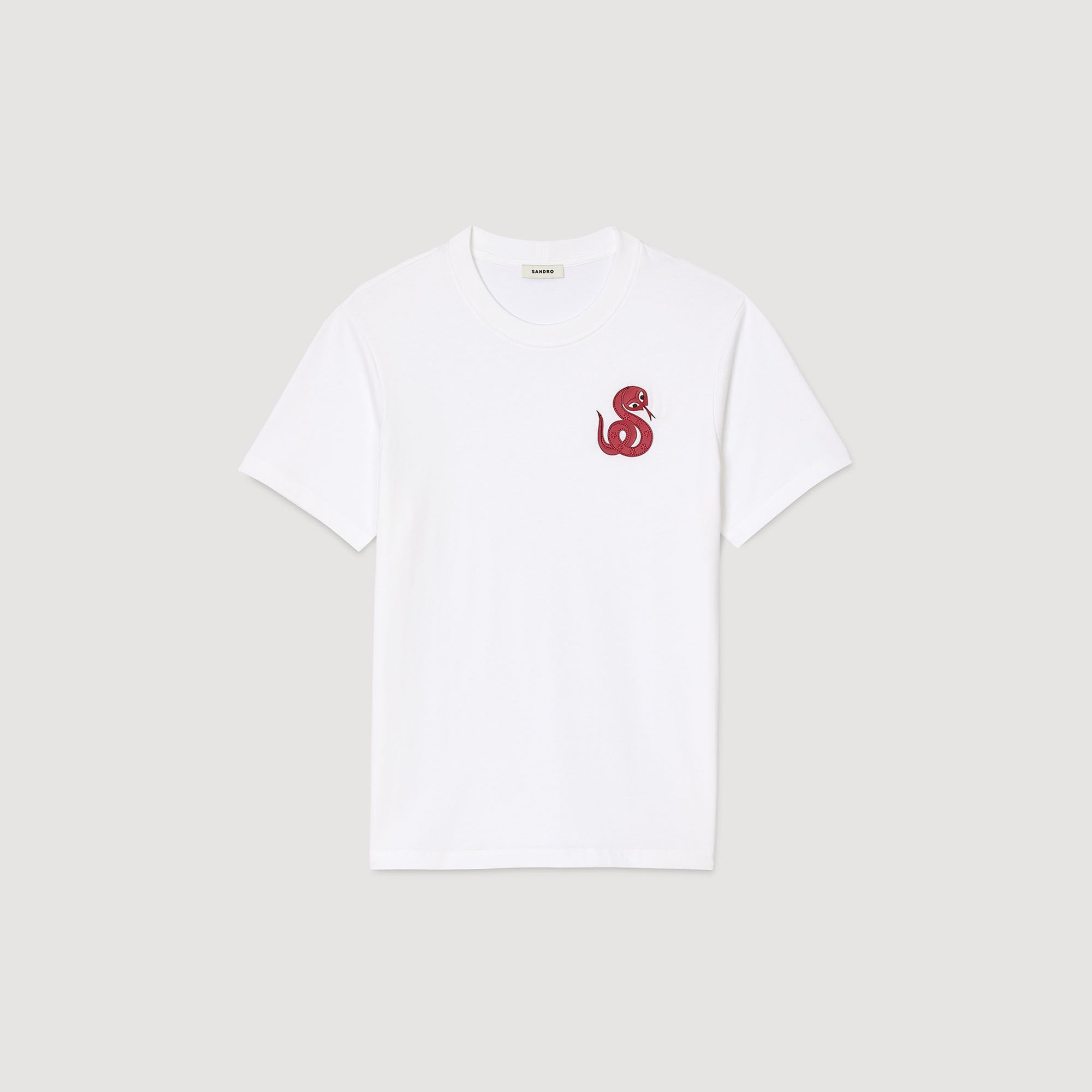 T-SHIRT WITH SNAKE DETAIL - 6