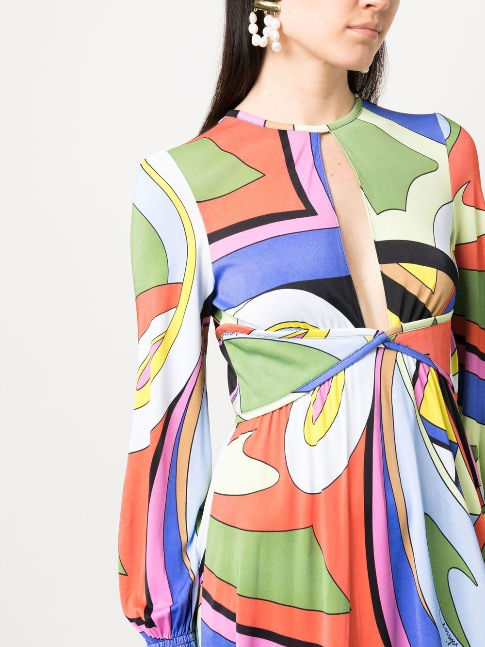 graphic-print mini dress - 5