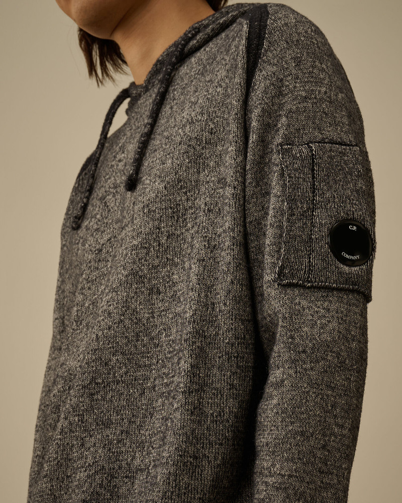 Fleece Knit Hooded Sweater 5