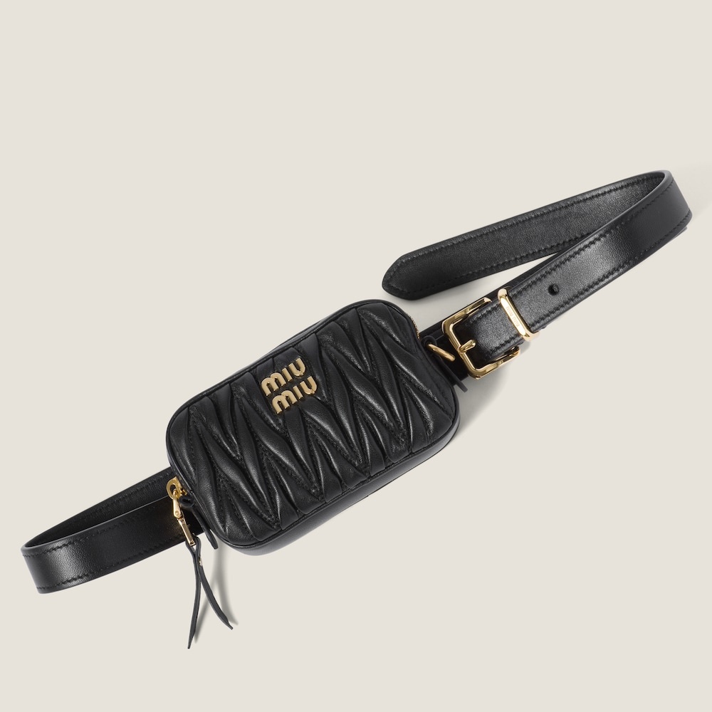 Belt with matelassé pouch - 2