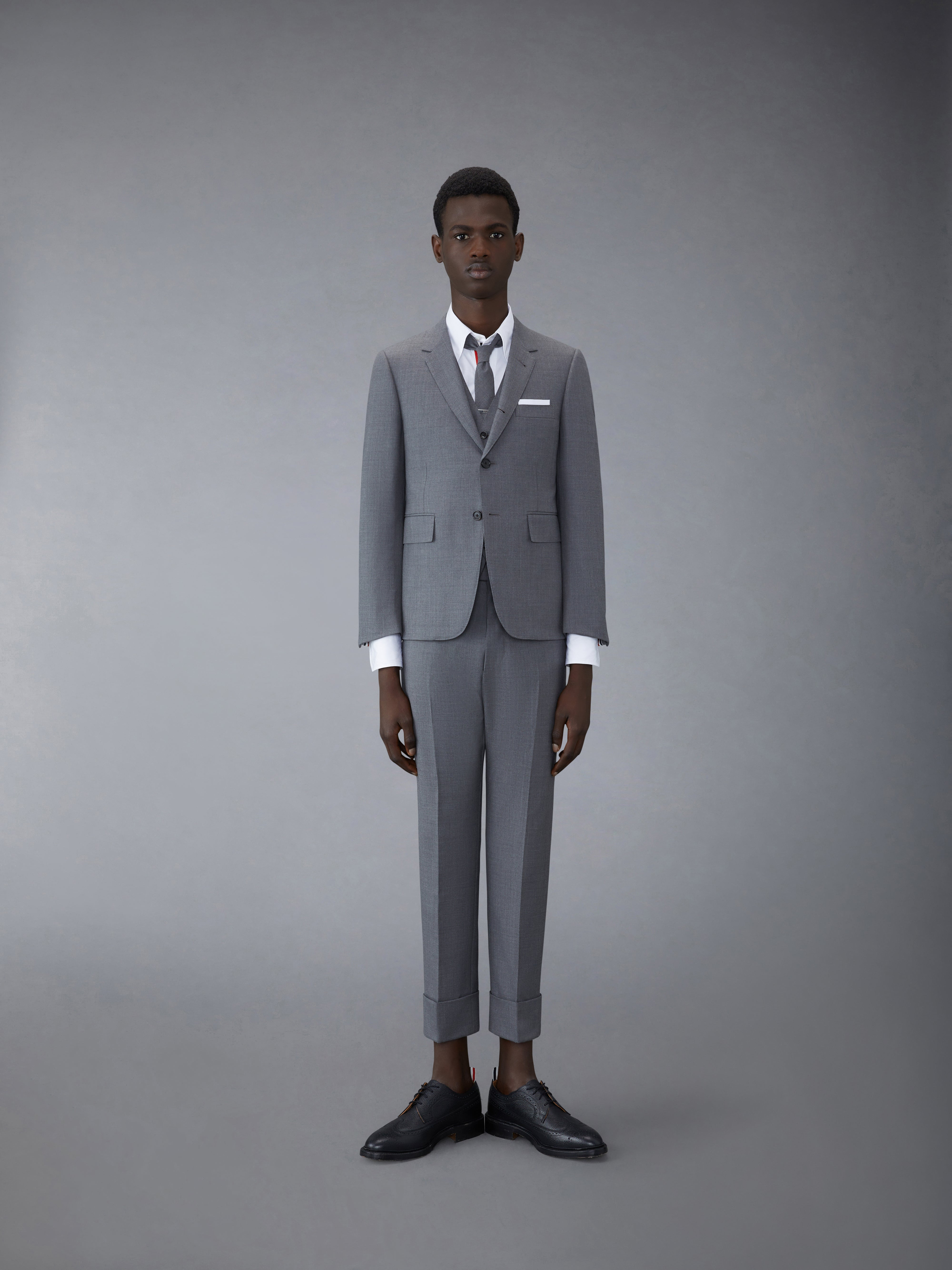 Classic 5-Button Vest in Super 120's Twill - 4