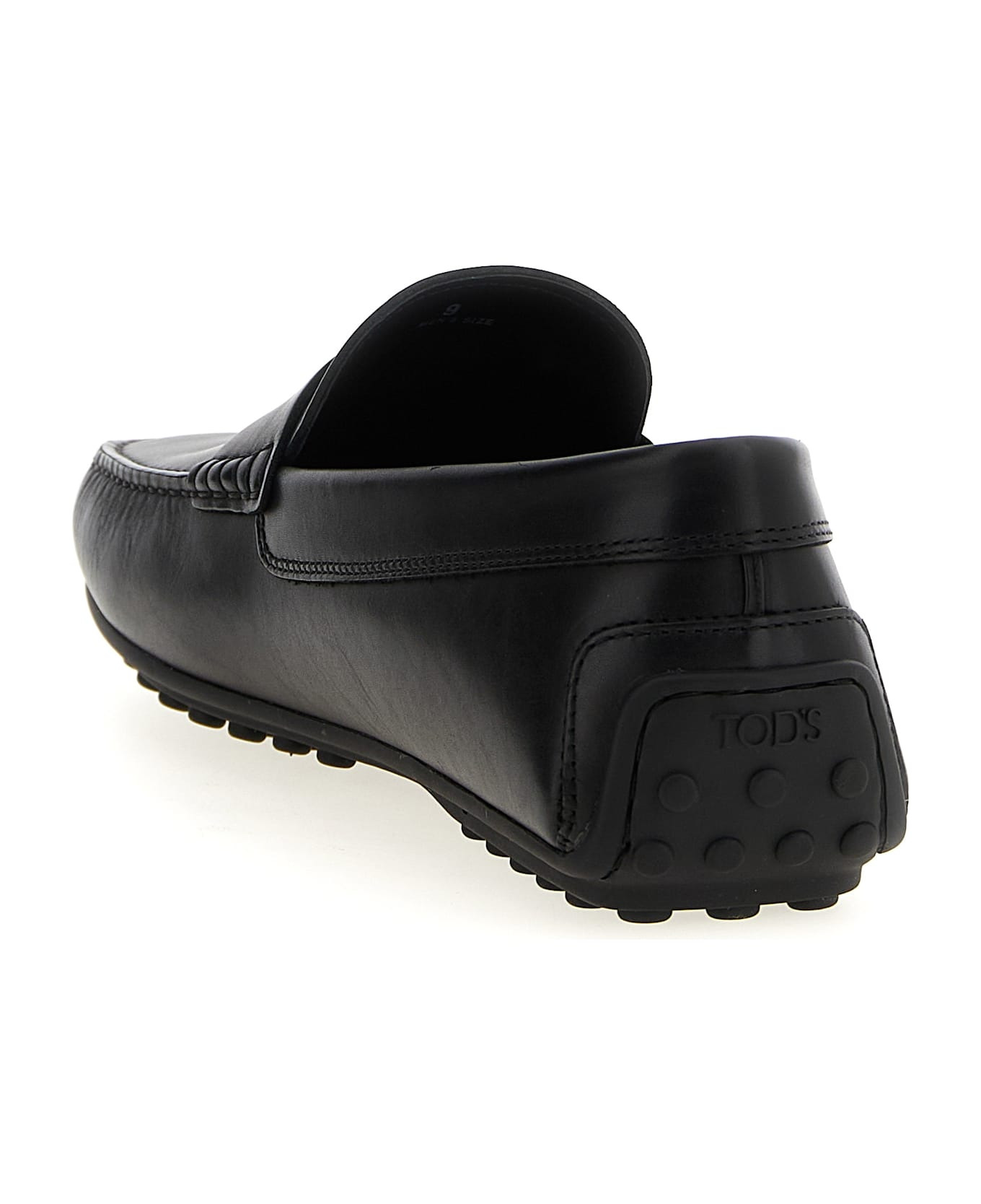 'city Gommino' Black Leather Loafers - 3
