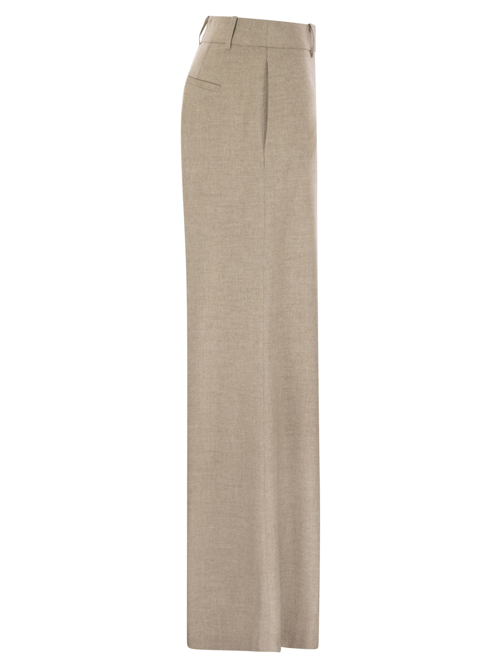 Herno Women Resort Trousers In Melange Fabric - 3