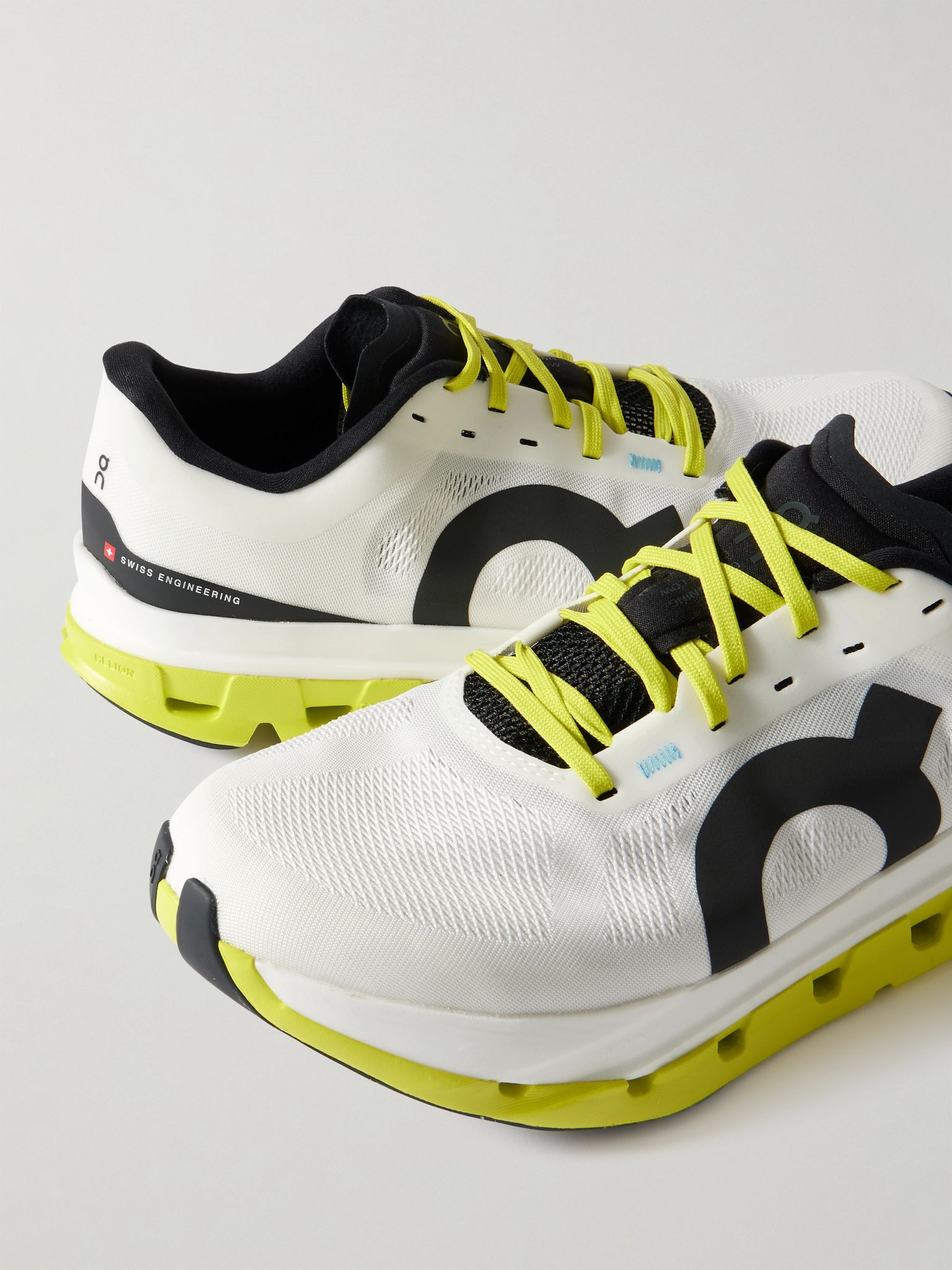 Cloudflow 5 Rubber-Trimmed Mesh Running Sneakers White - 5