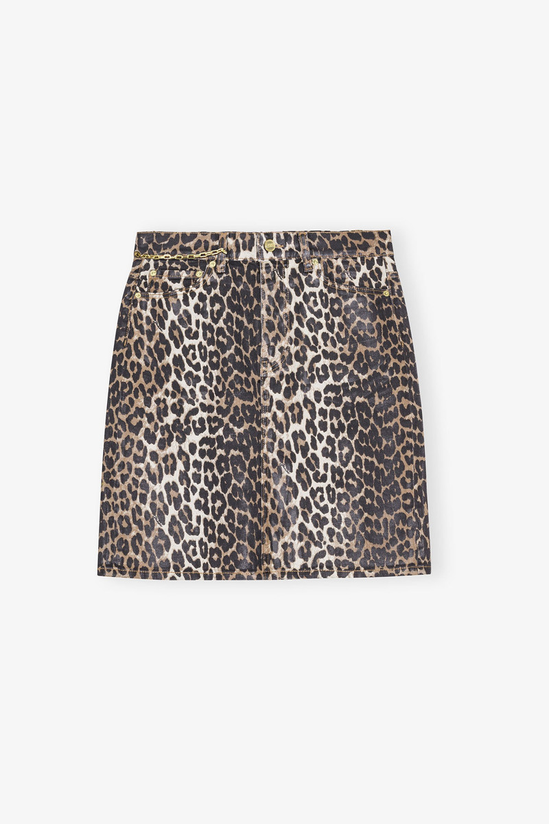 LEOPARD FOIL SKIRTS - 1