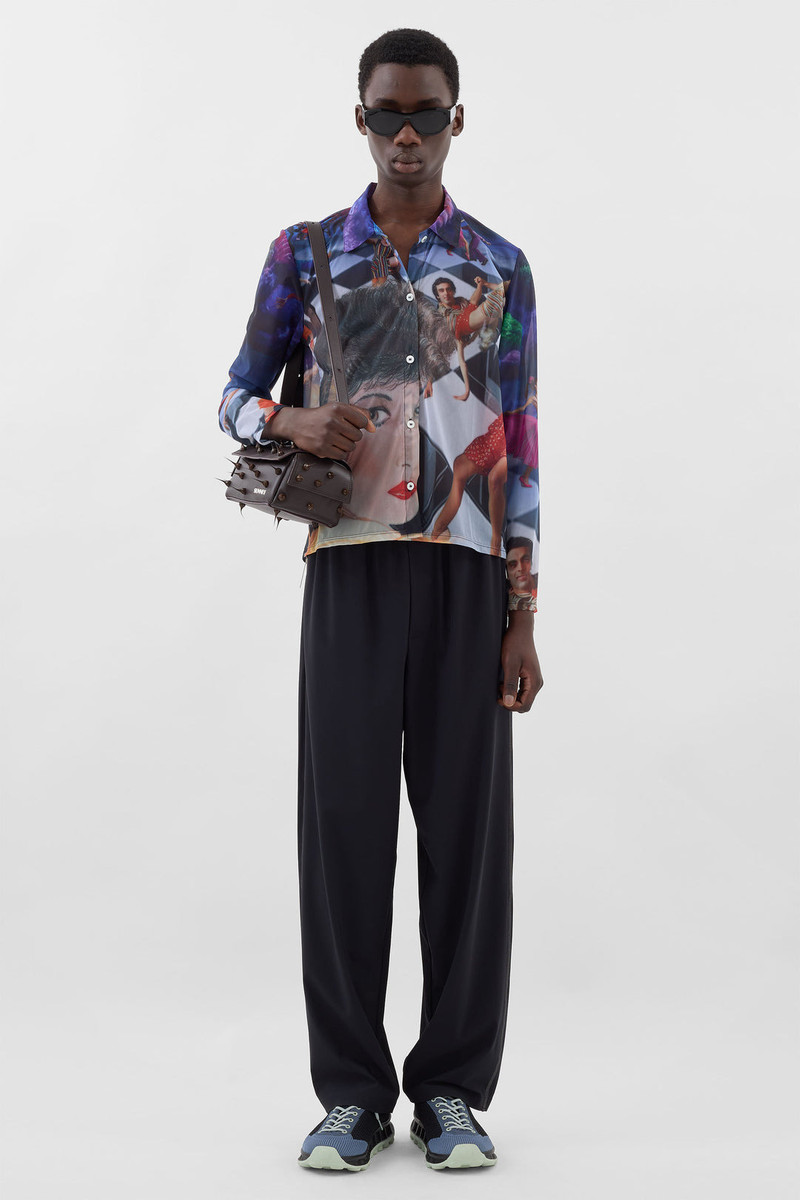 SHEER ORGANZA SHIRT / Brigitte print 3