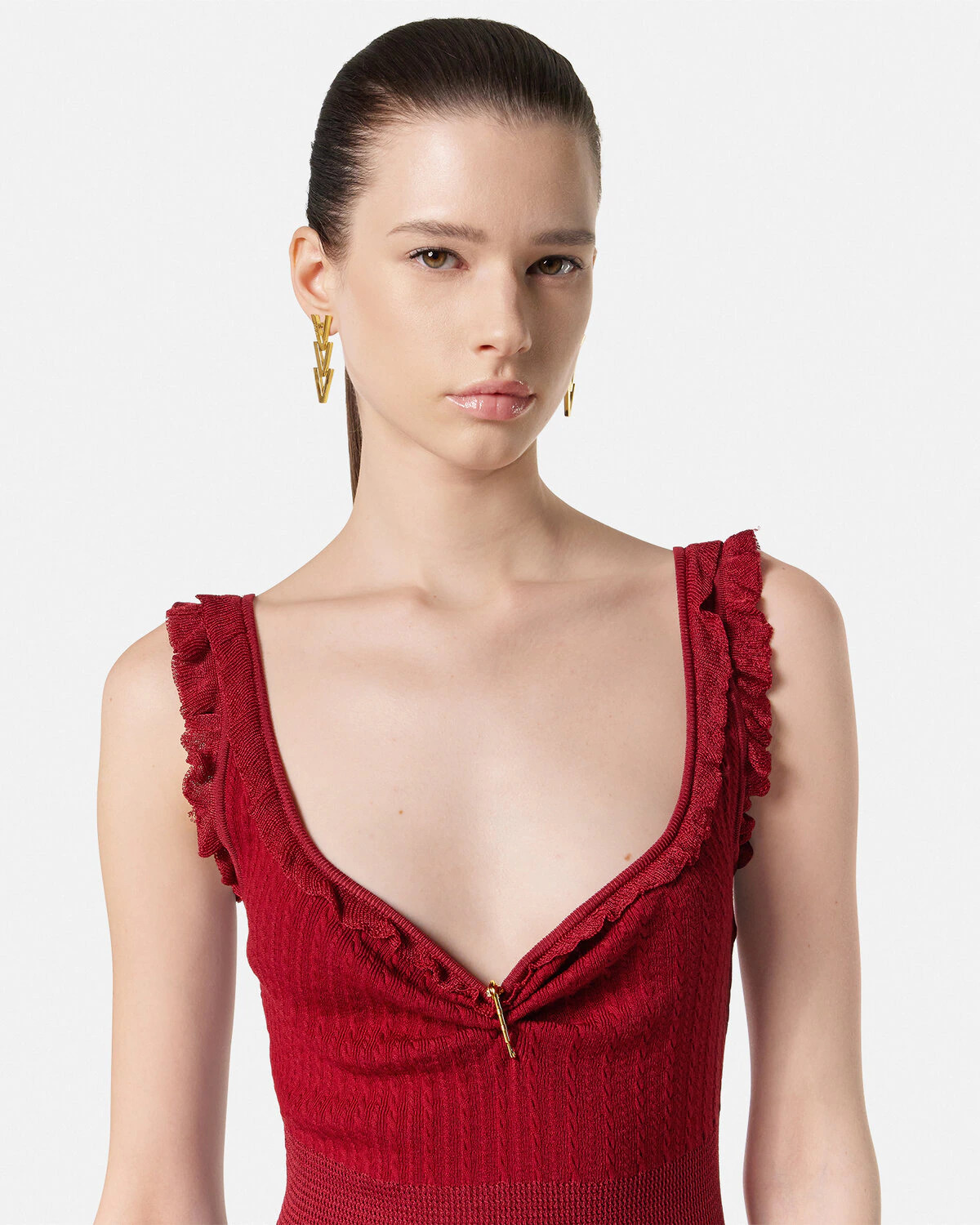 Knit Flared Mini Dress - 3