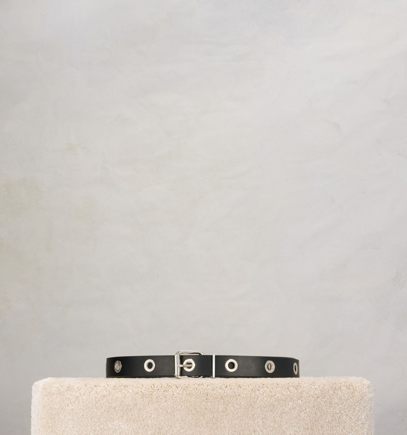 Ami Paris Engraved Eyelets Belt 30 Mm 3